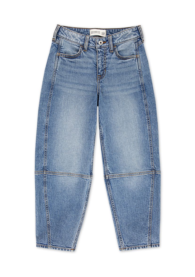 high rise balloon jeans