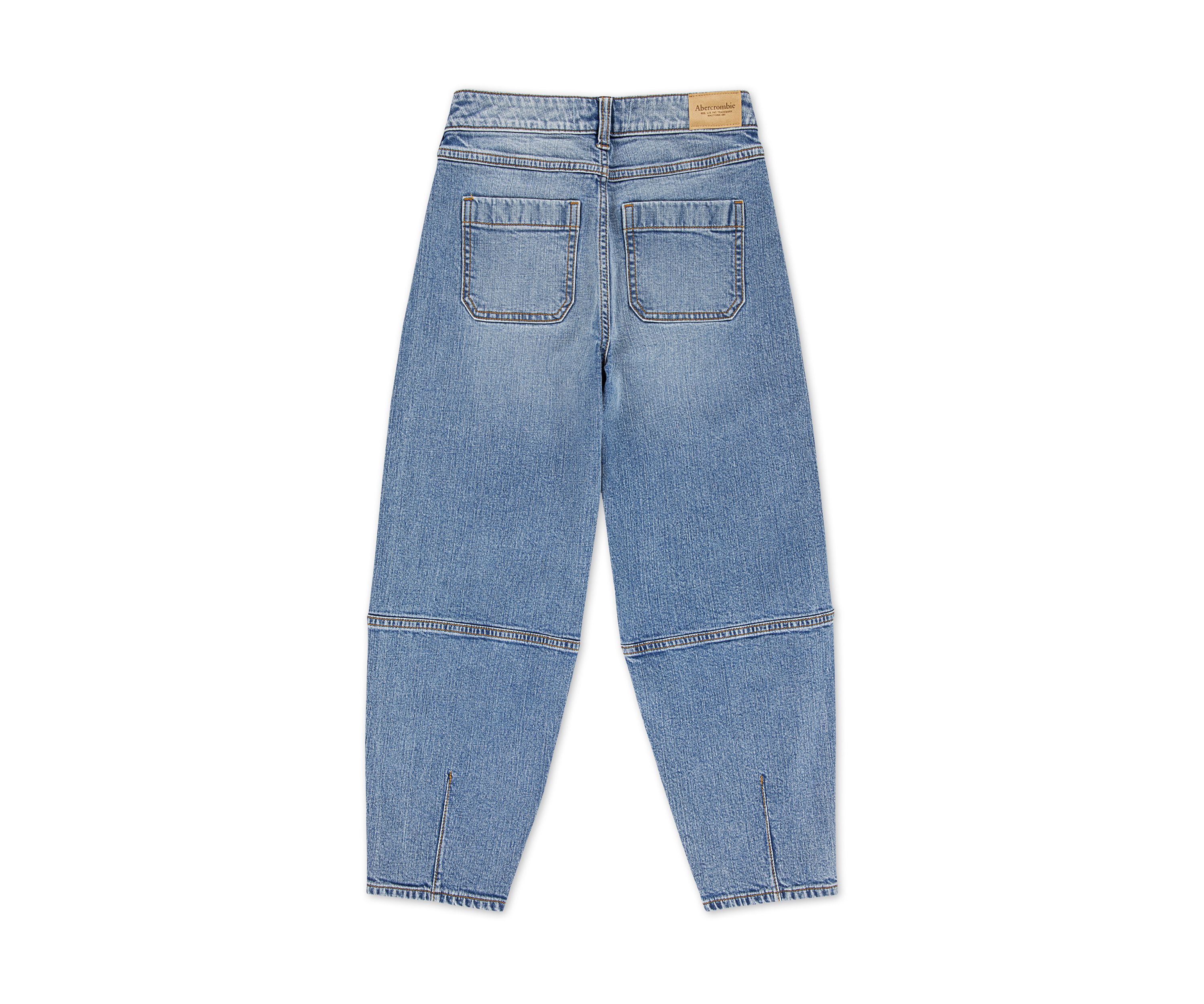 high rise balloon jeans