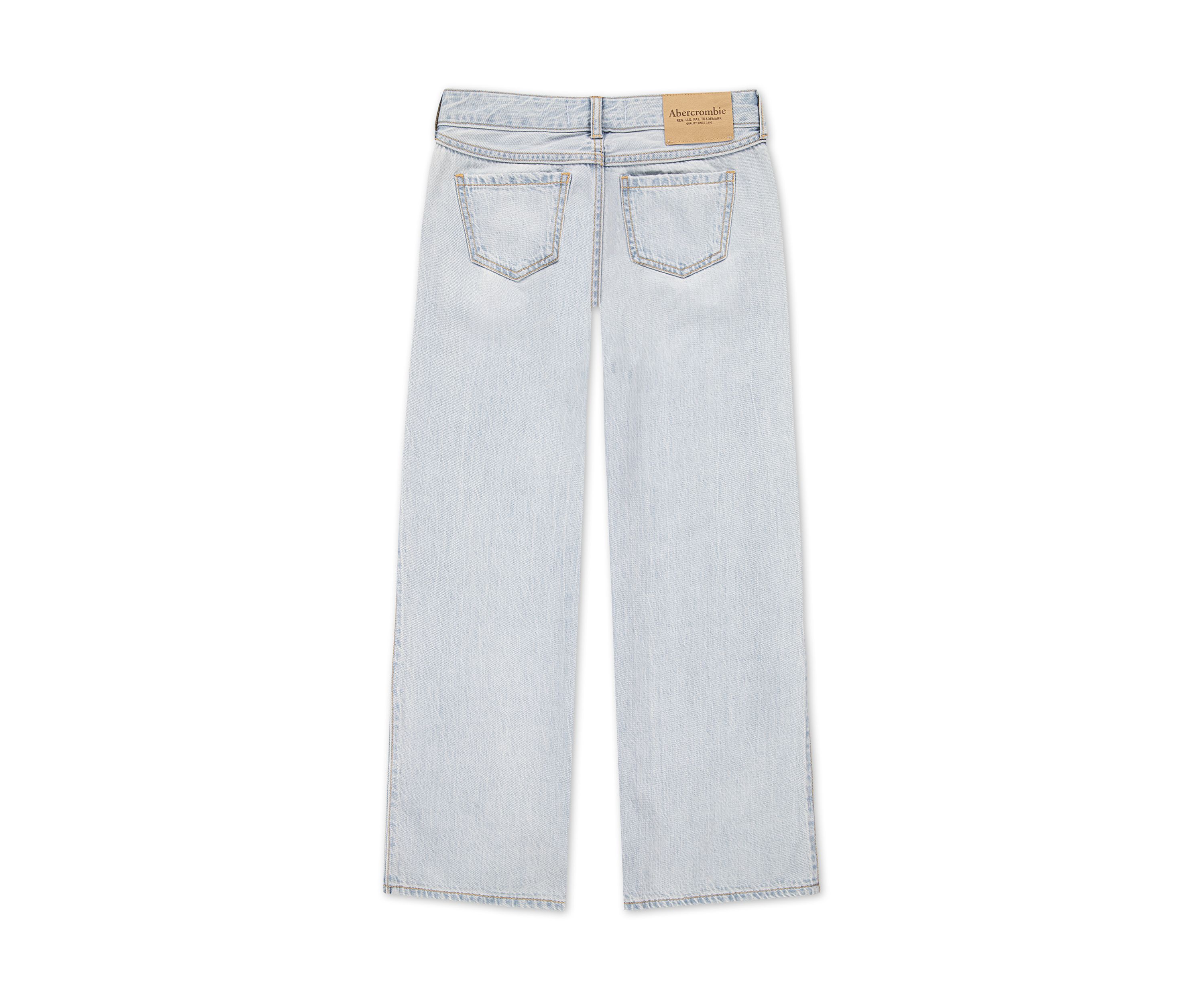 low rise baggy embroidered jeans