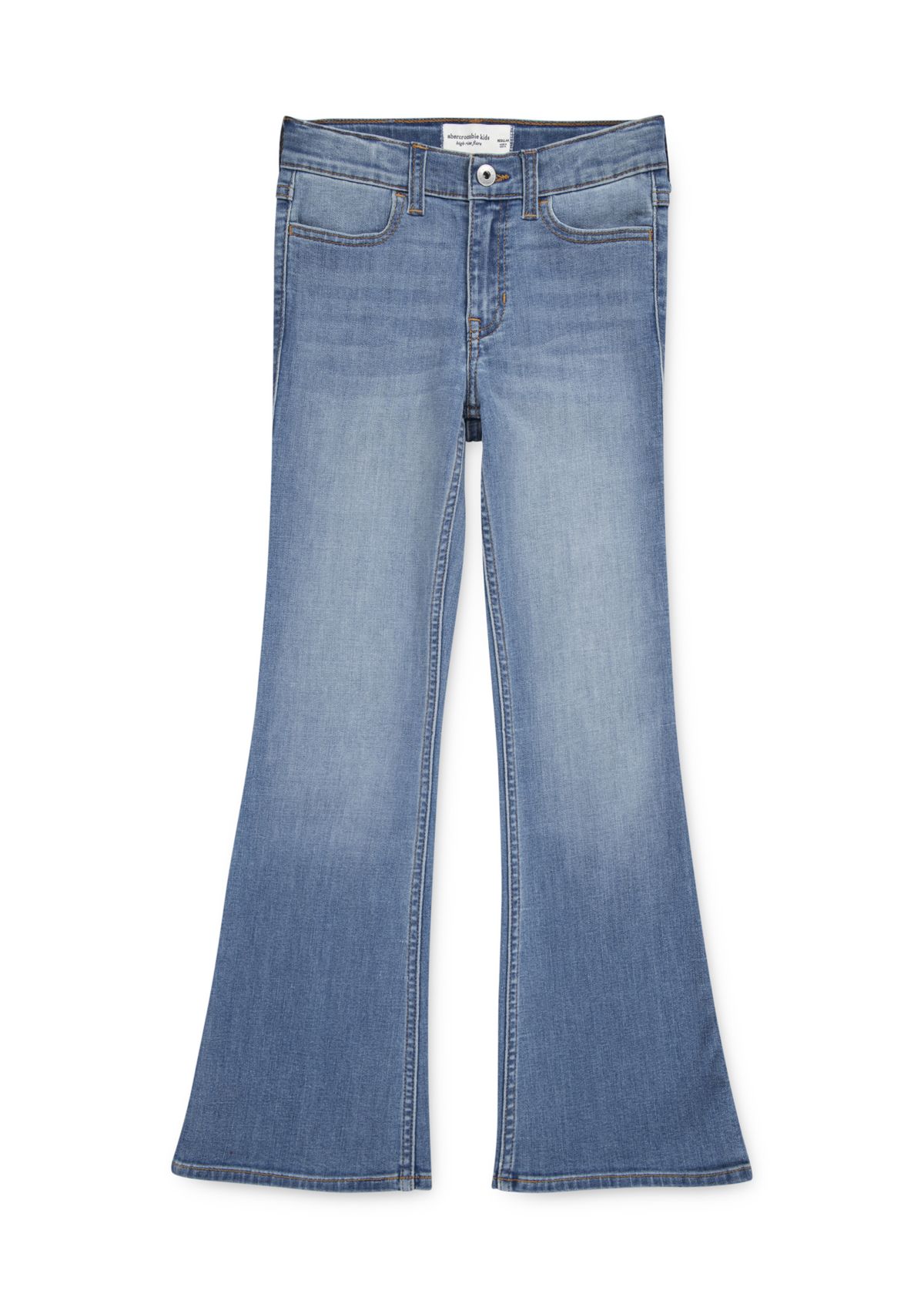 high rise flare jeans