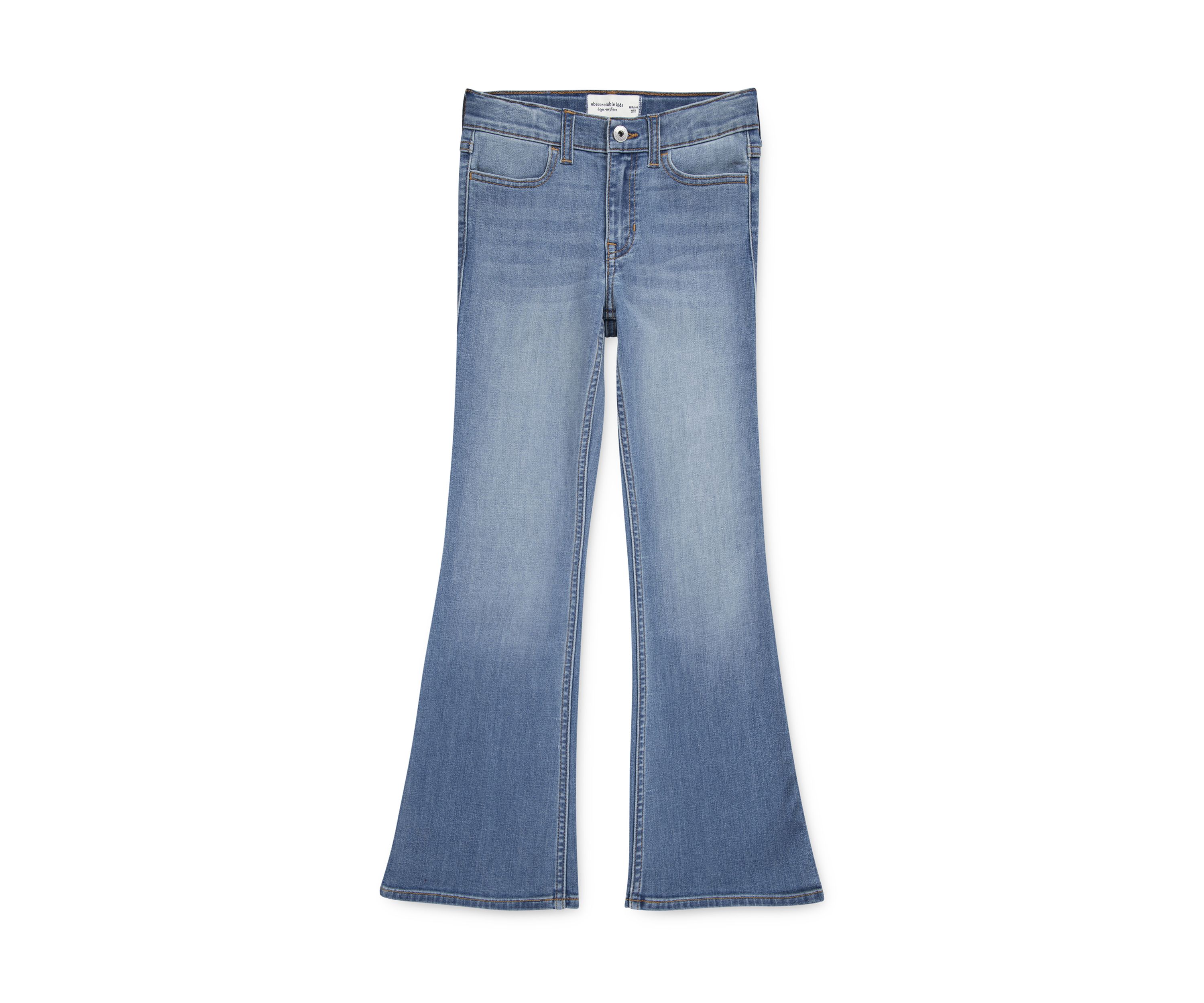 high rise flare jeans