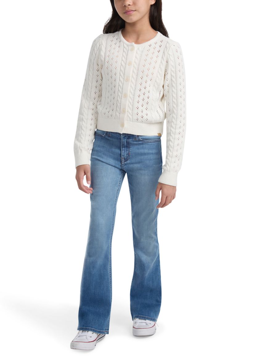 high rise flare jeans