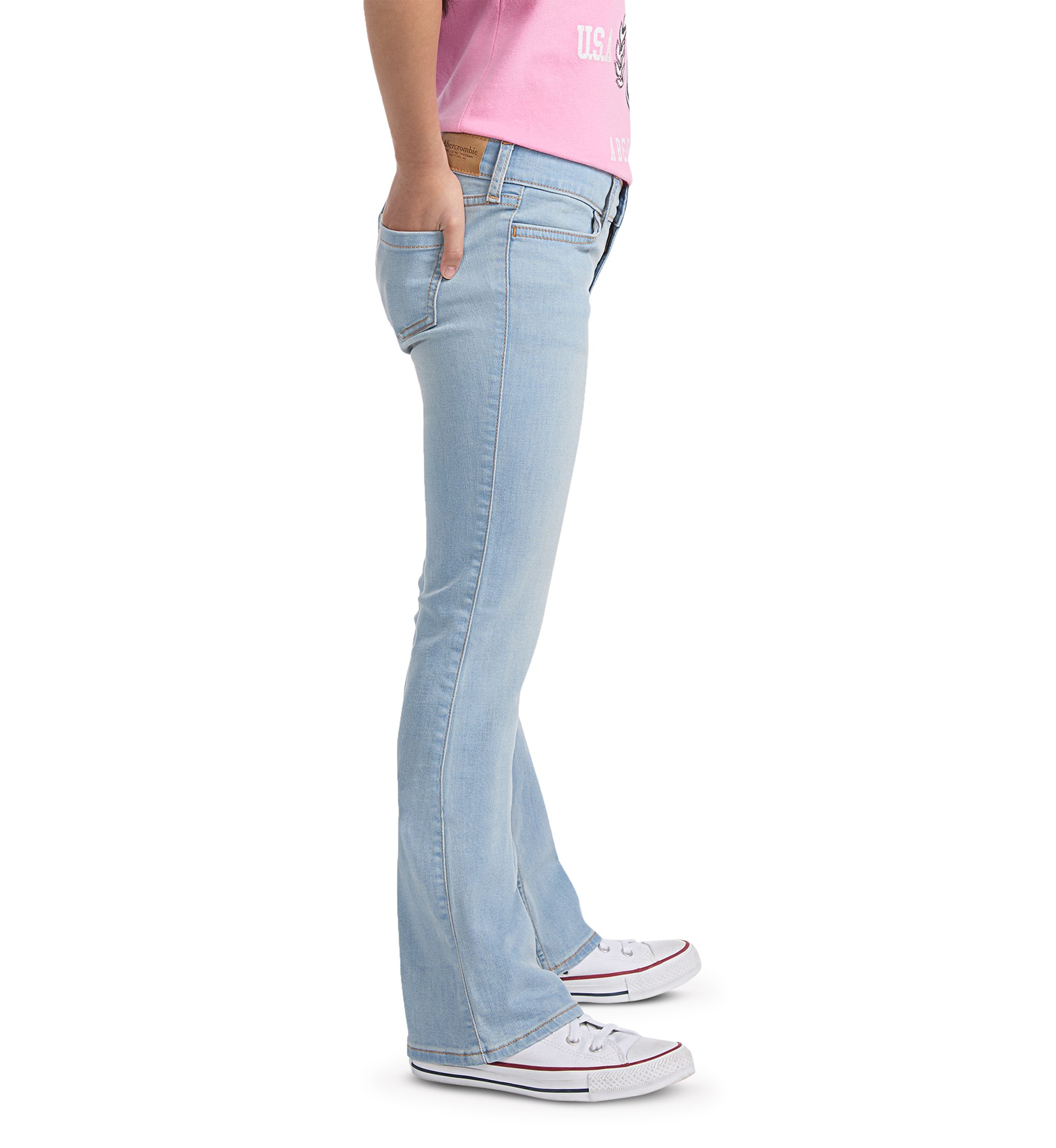 lowrise bootcut stretch jeans