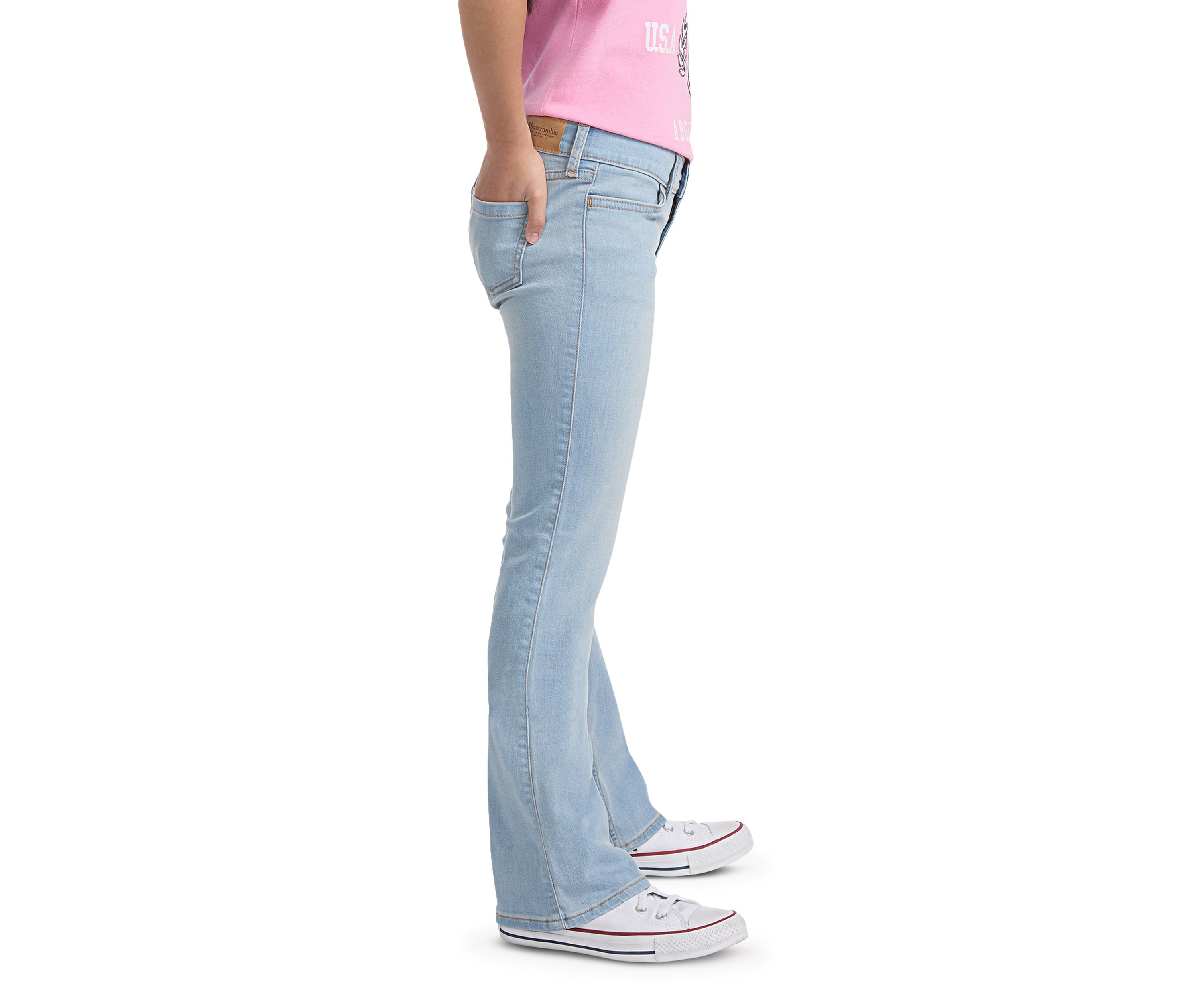 lowrise bootcut stretch jeans