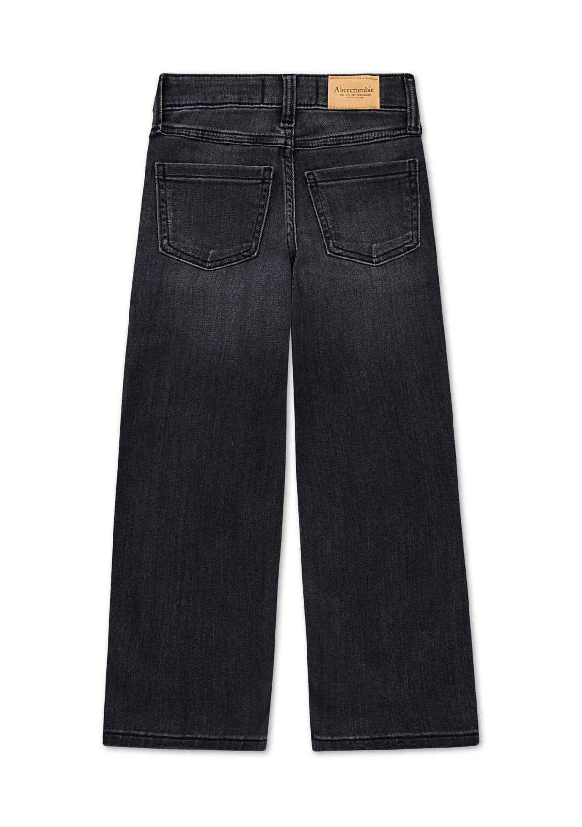 high rise wide leg embellished jeans
