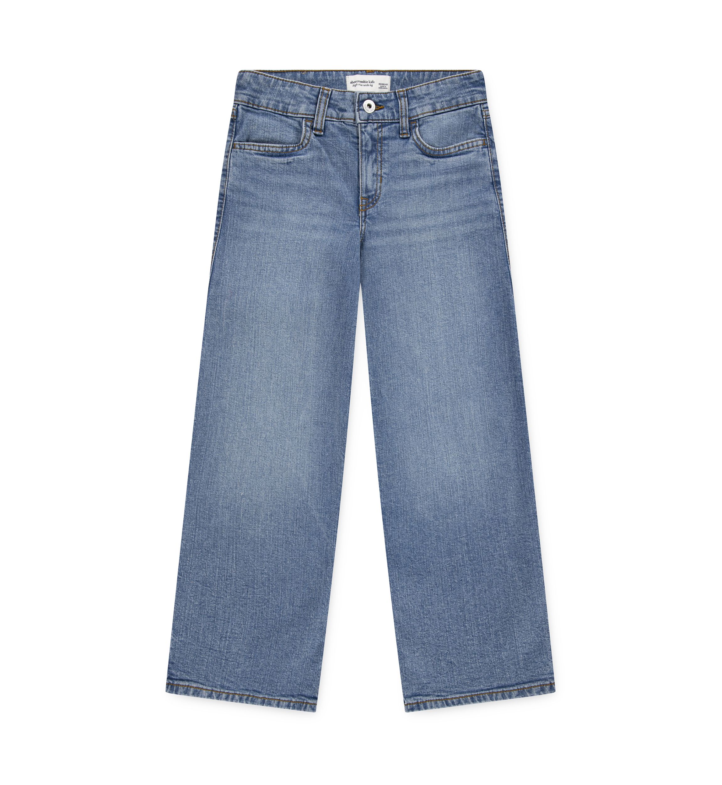 high rise wide leg jeans