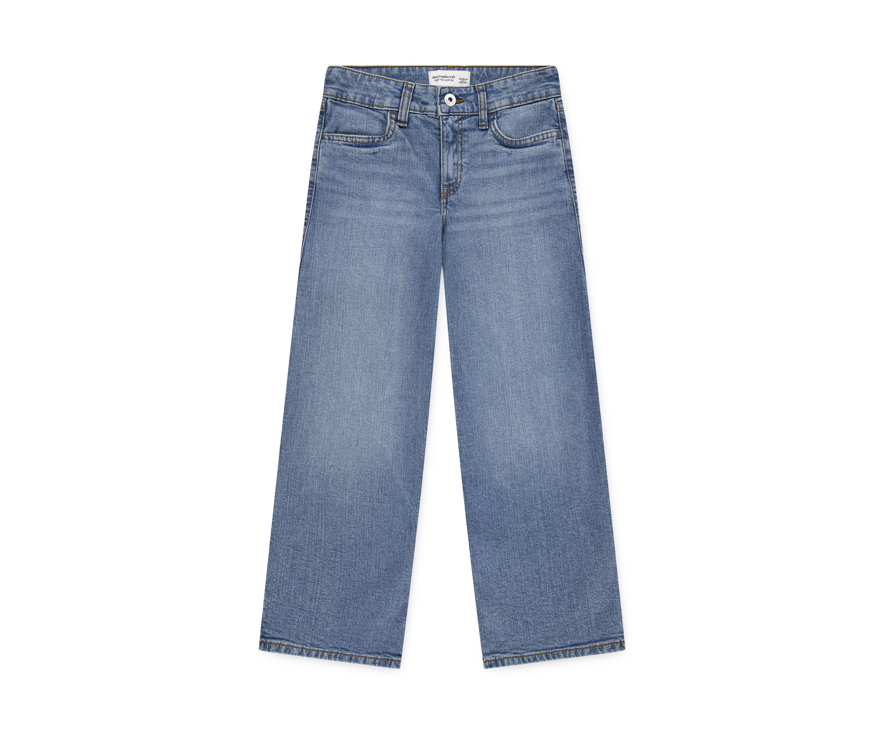 high rise wide leg jeans