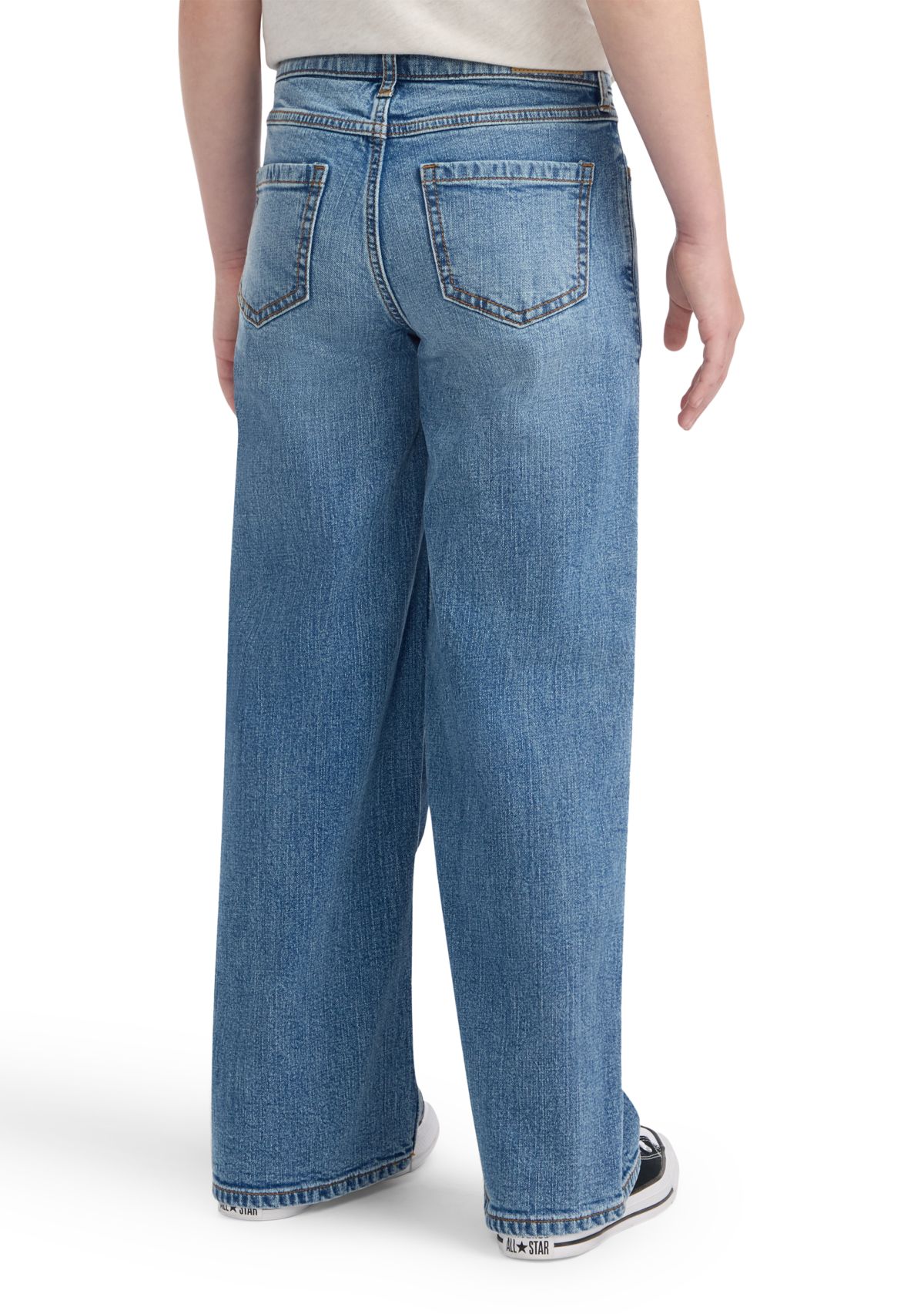 high rise wide leg jeans