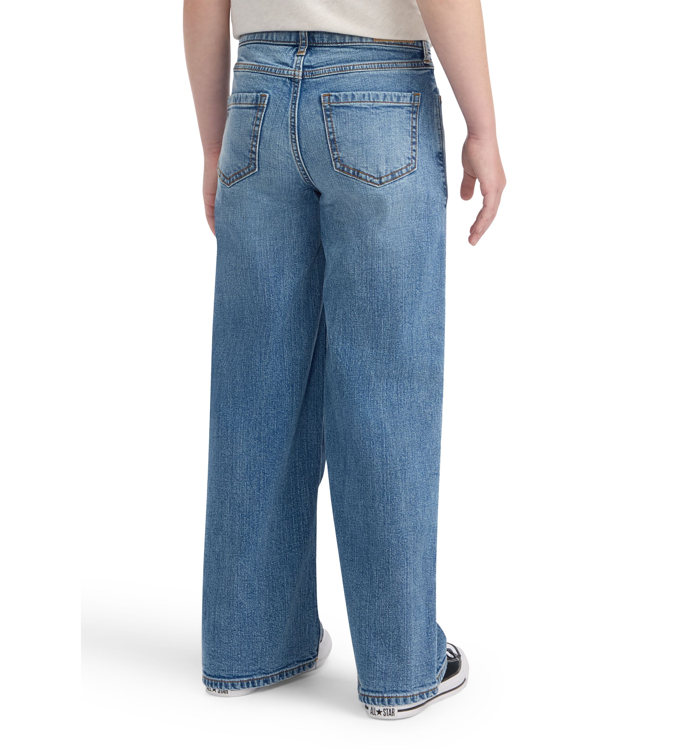 high rise wide leg jeans
