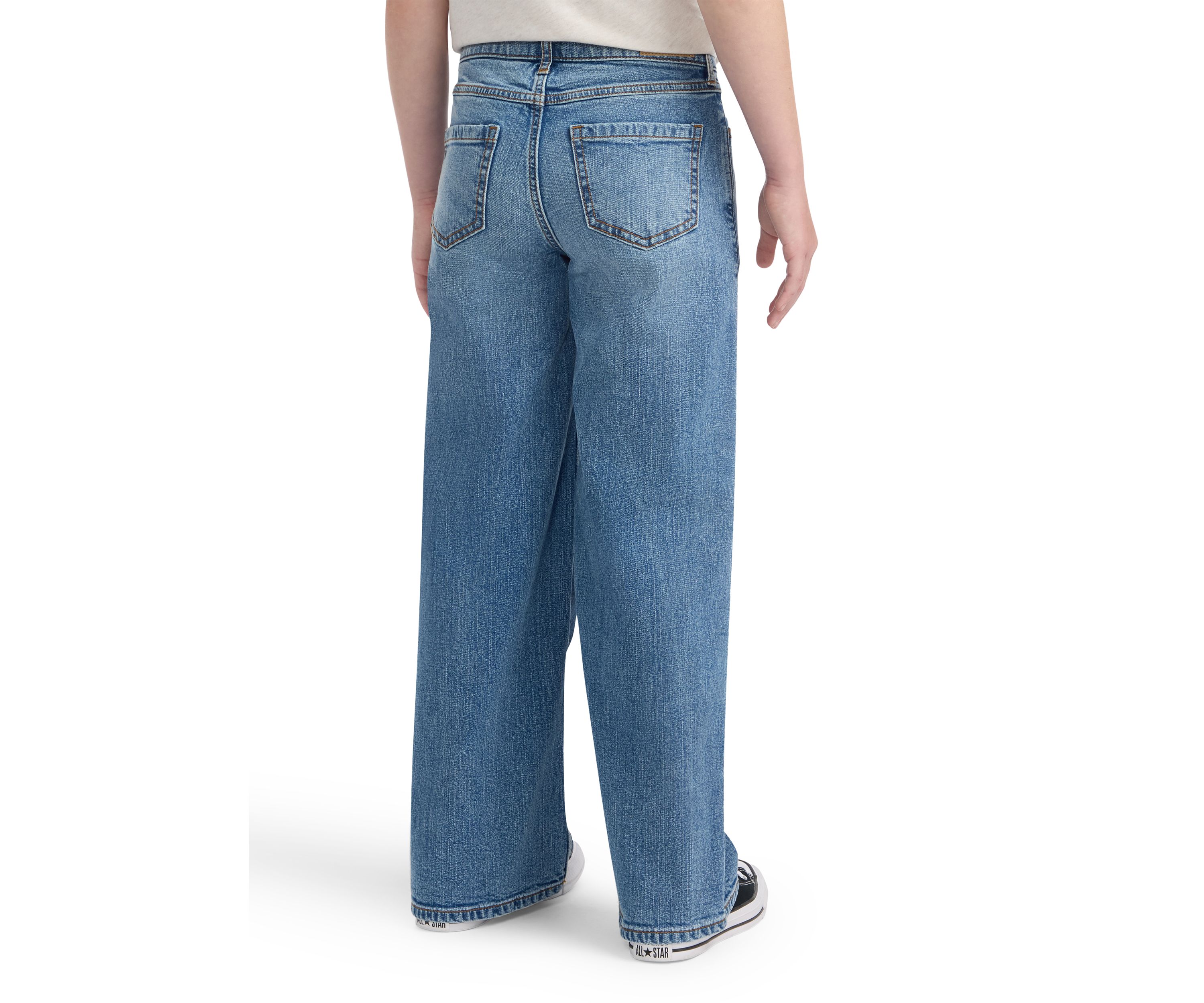 high rise wide leg jeans