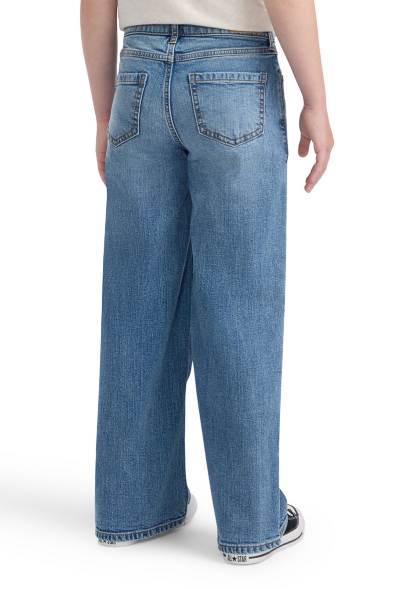 high rise wide leg jeans
