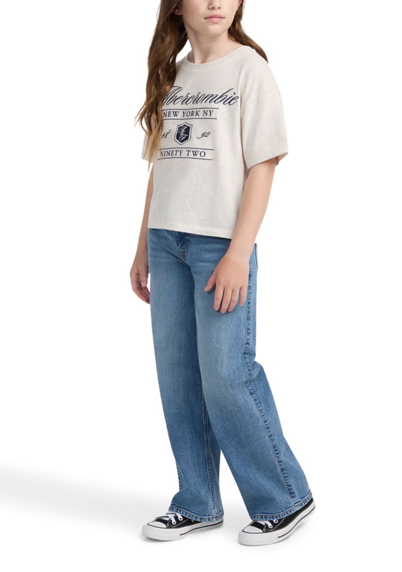 high rise wide leg jeans