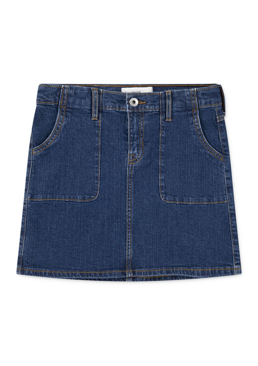 denim mini skirt 