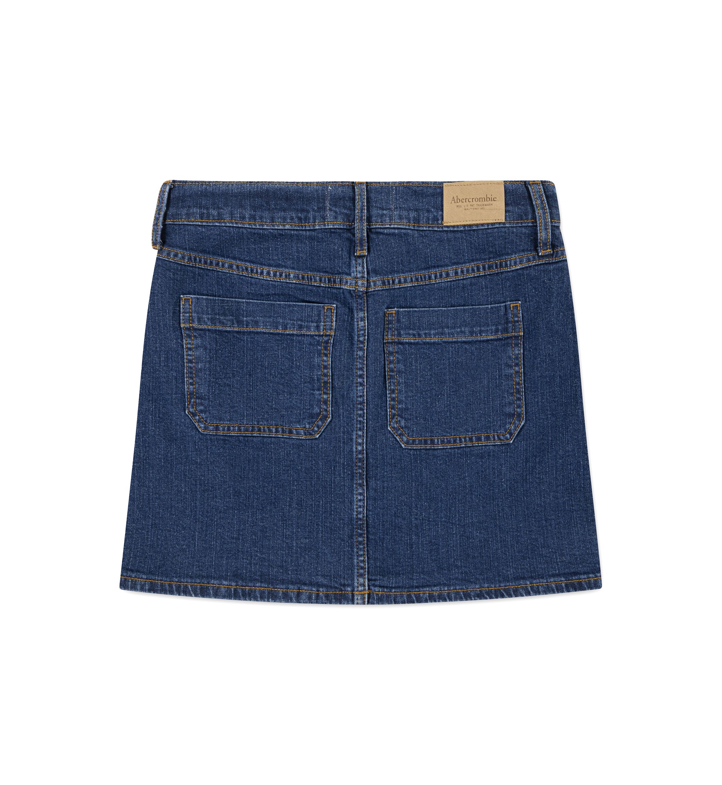denim mini skirt 