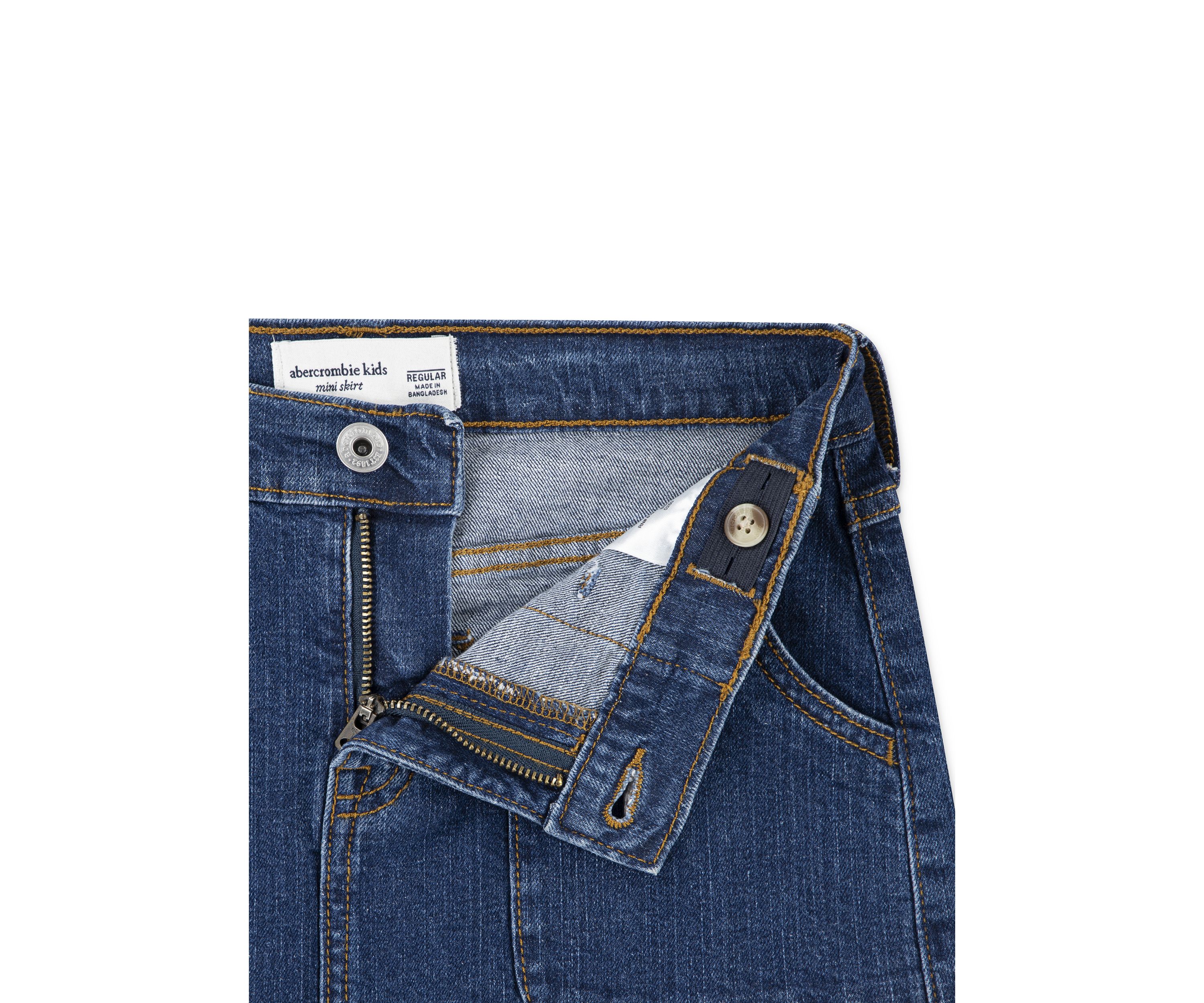 denim mini skirt 