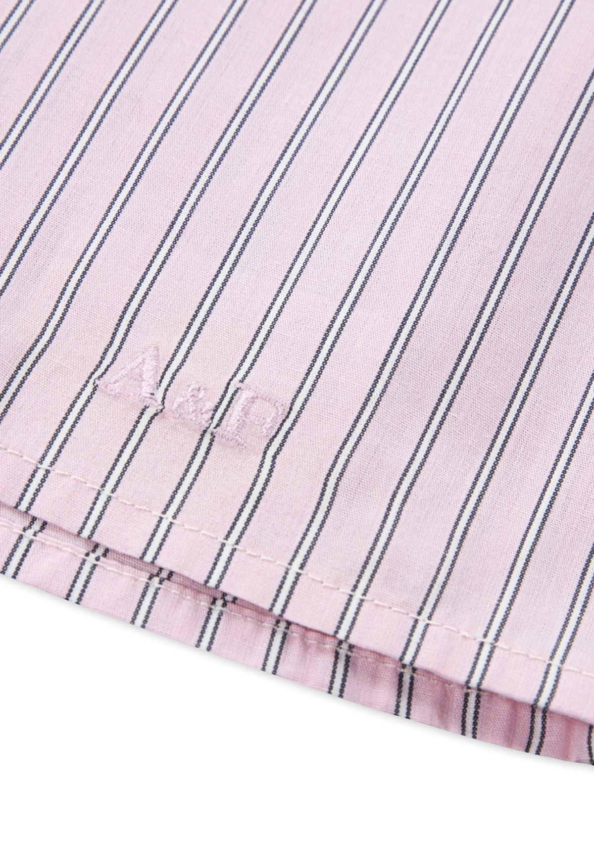 stripe boxy button front shirt 