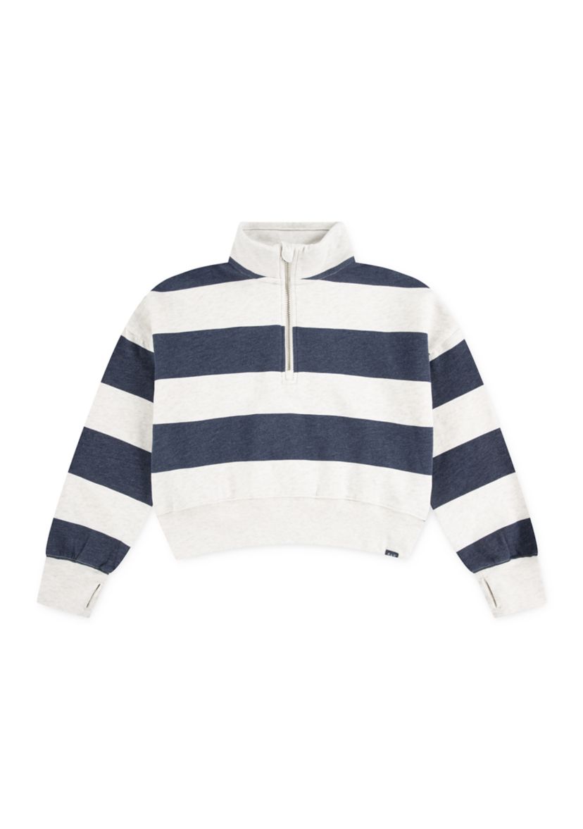 quarter zip preppy pullover