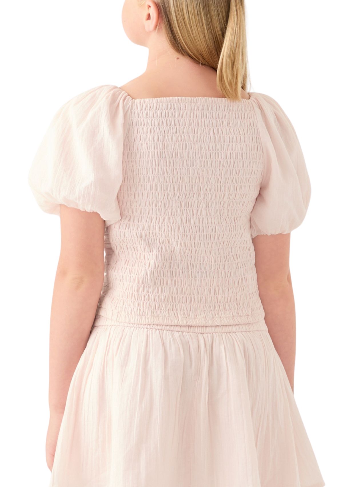 emerson puff sleeve poplin top