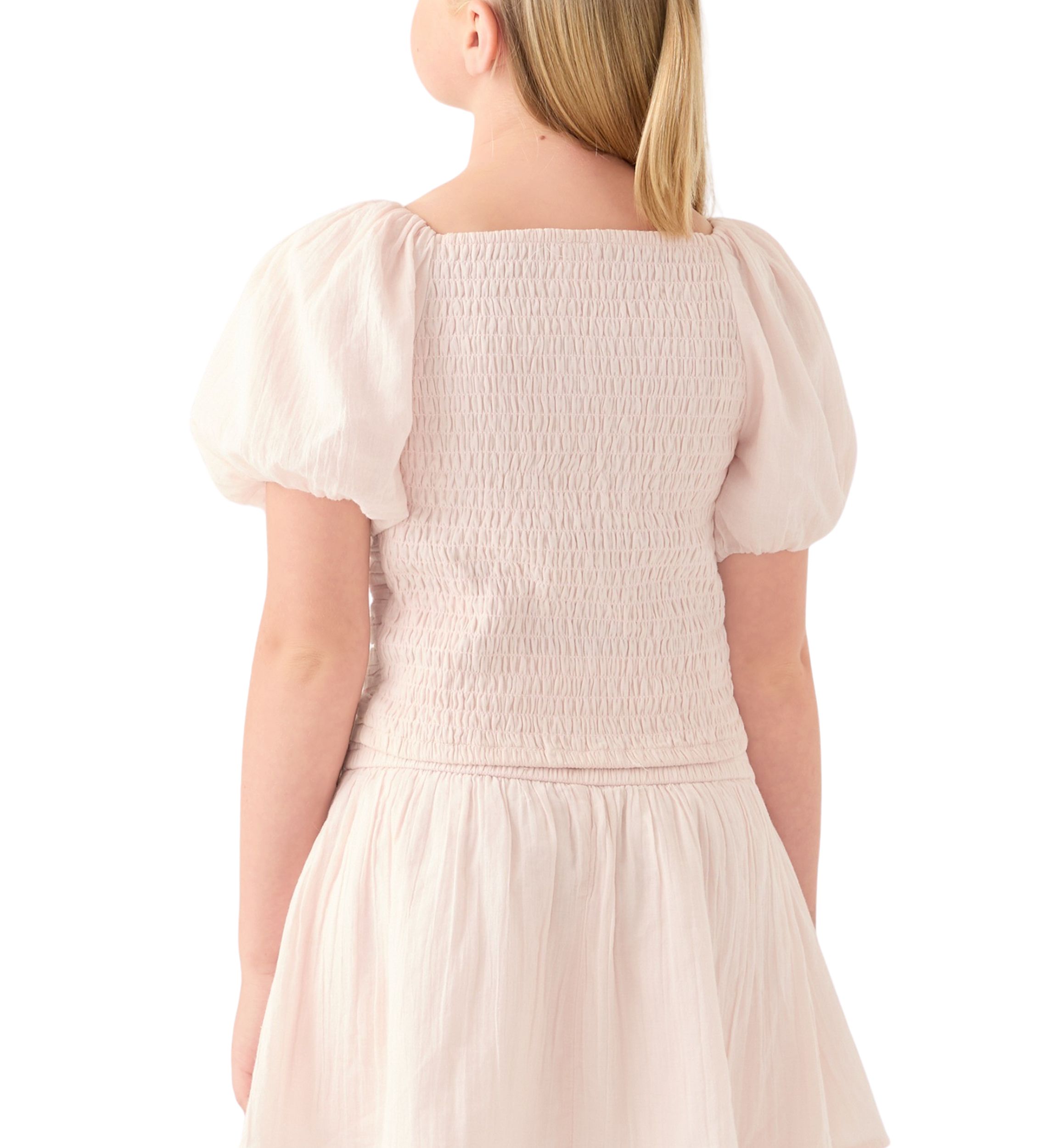 emerson puff sleeve poplin top