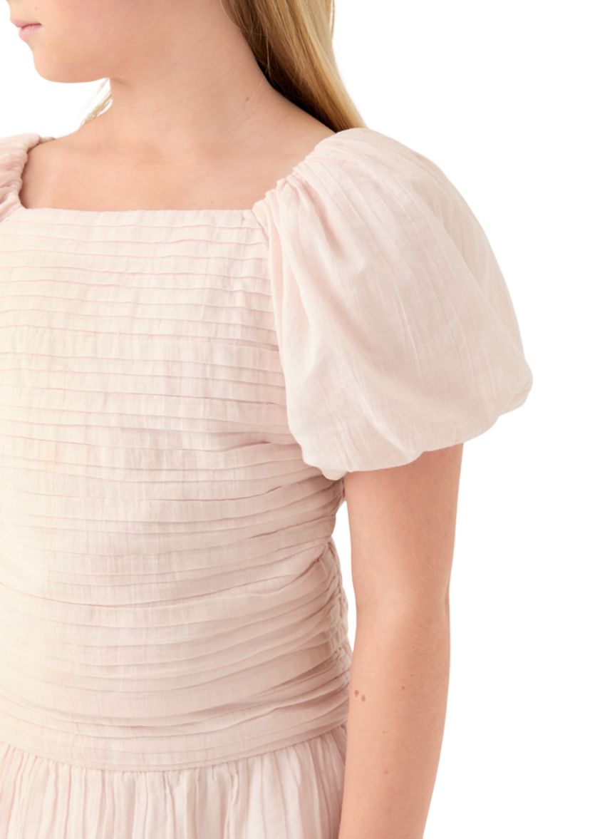 emerson puff sleeve poplin top