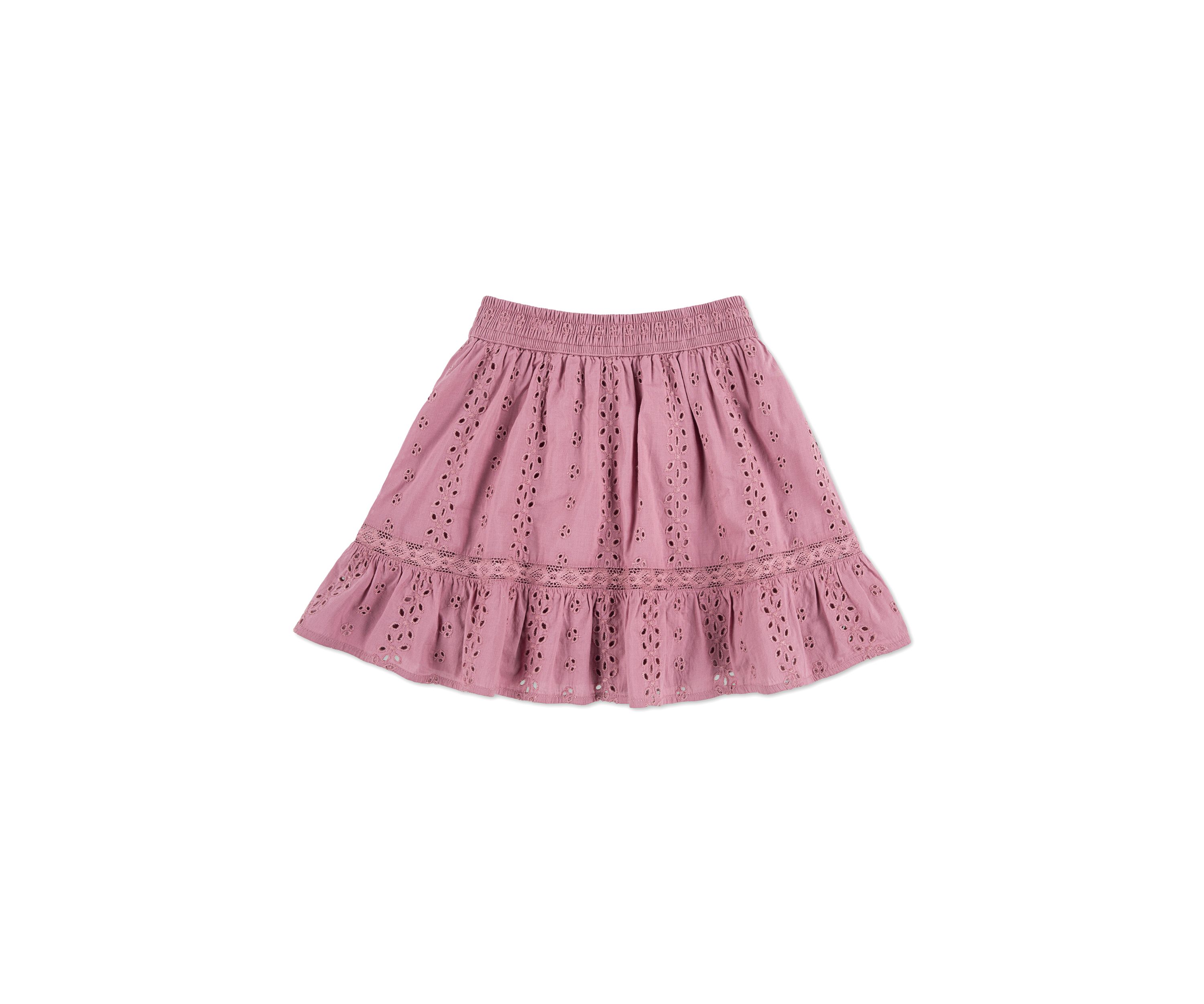 eyelet mini skort 