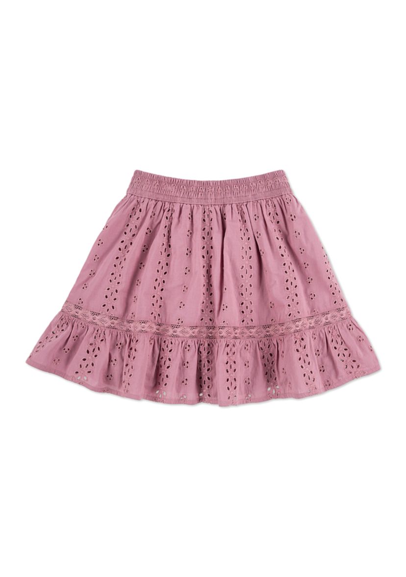 eyelet mini skort 