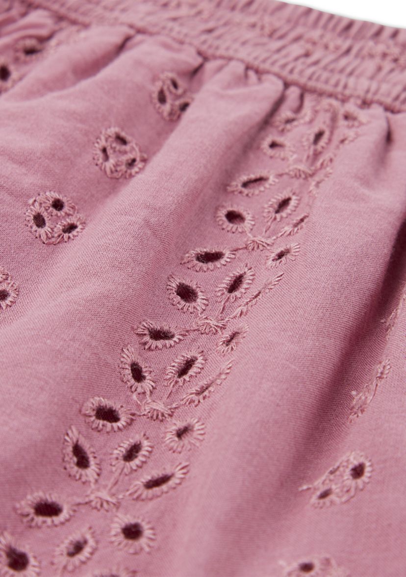 eyelet mini skort 