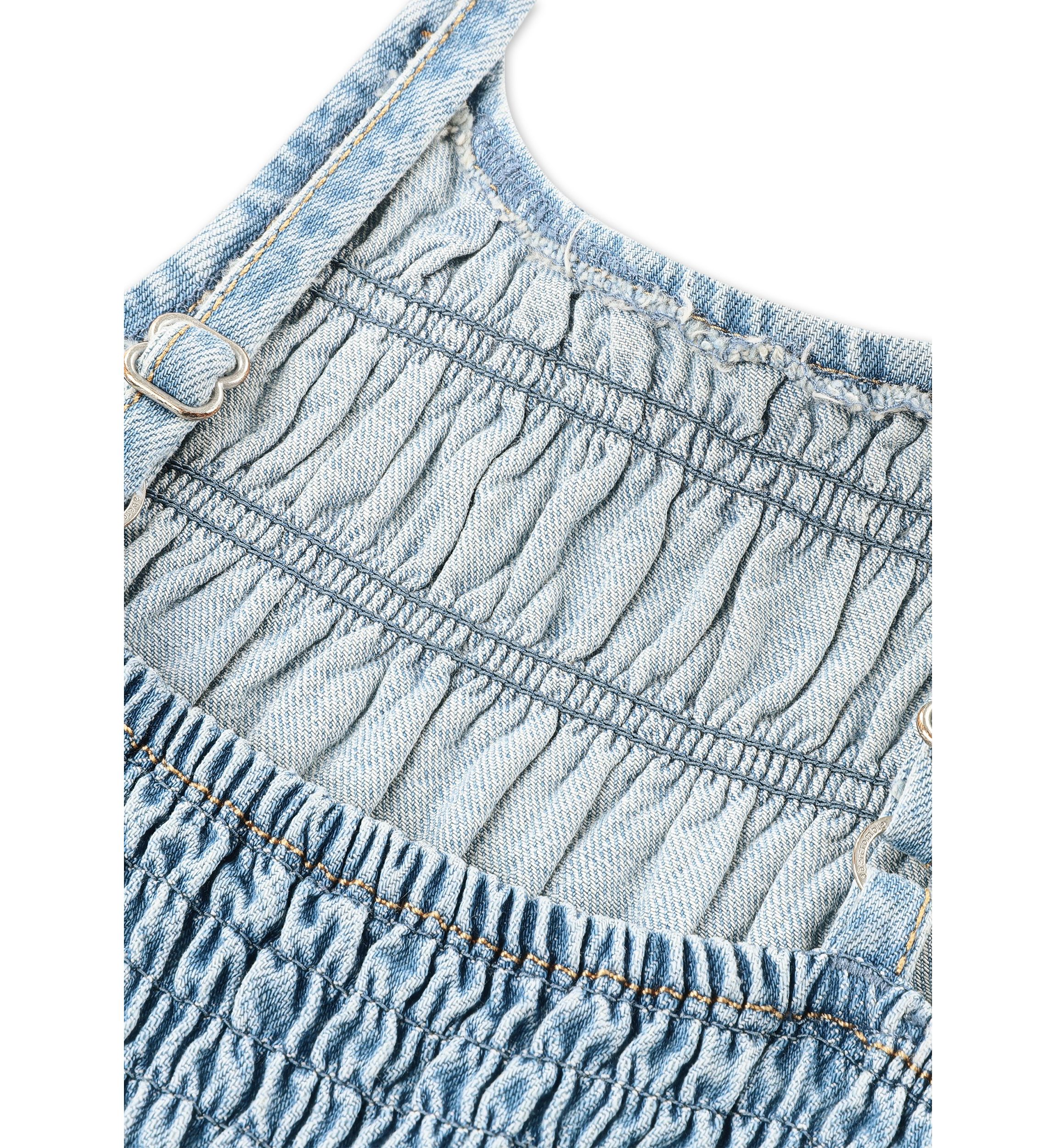 high neck denim jumpsuit 
