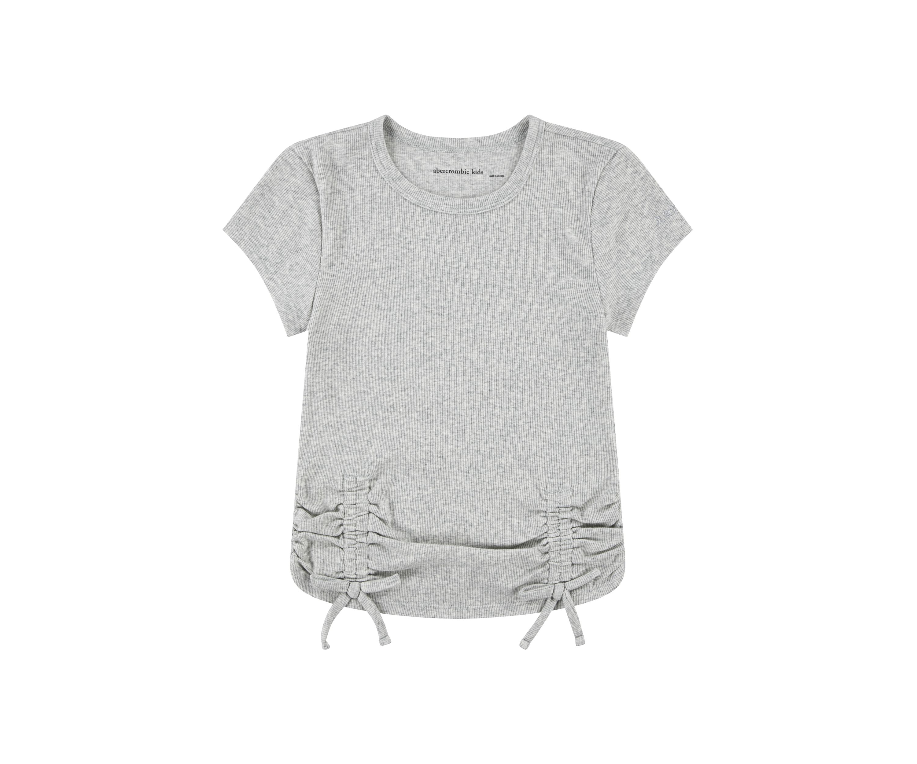 ruched side bow baby tee
