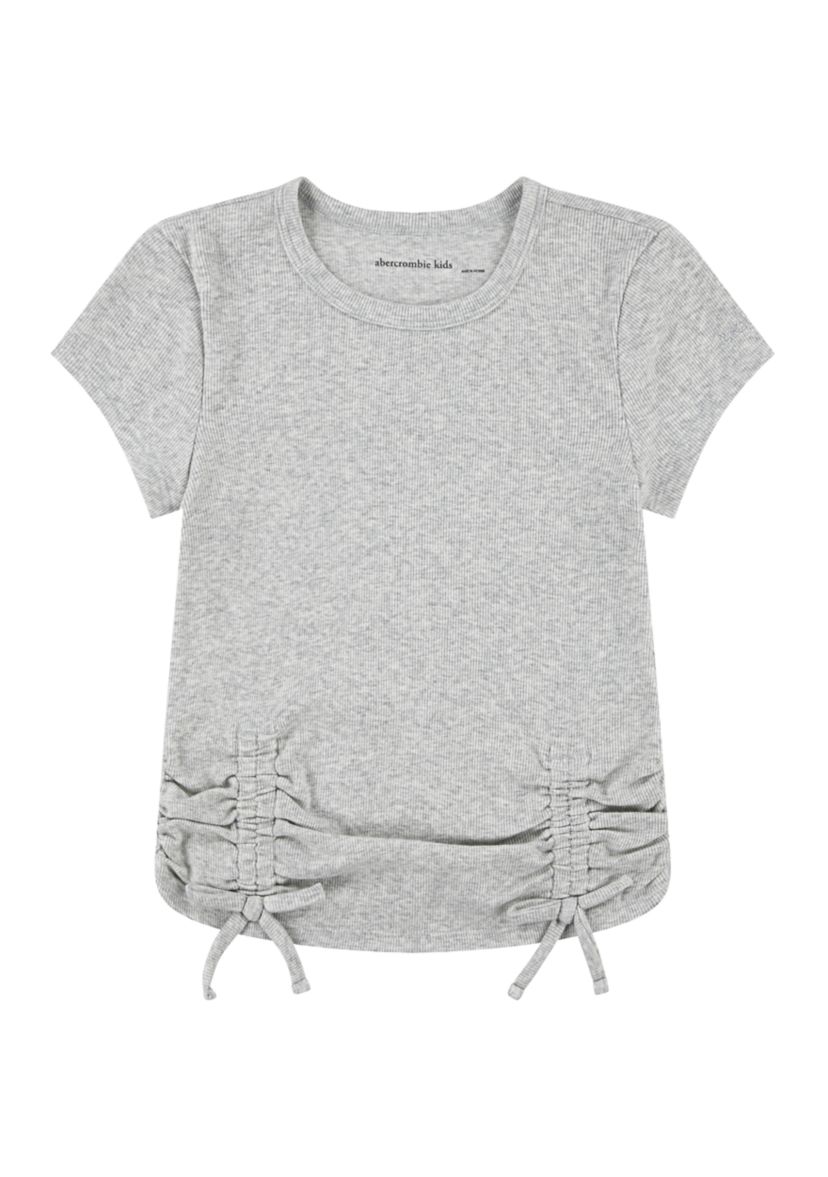 ruched side bow baby tee