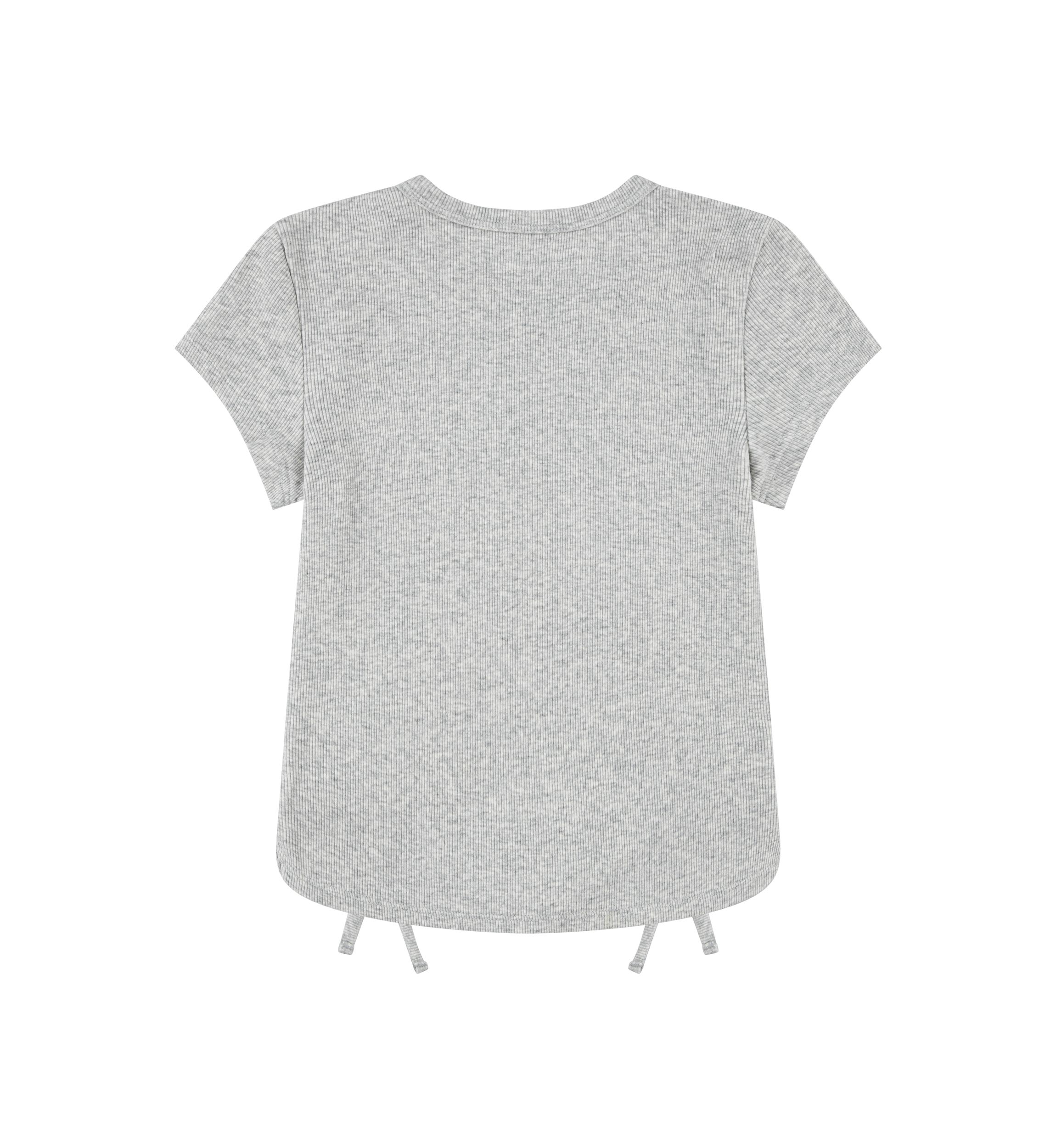 ruched side bow baby tee