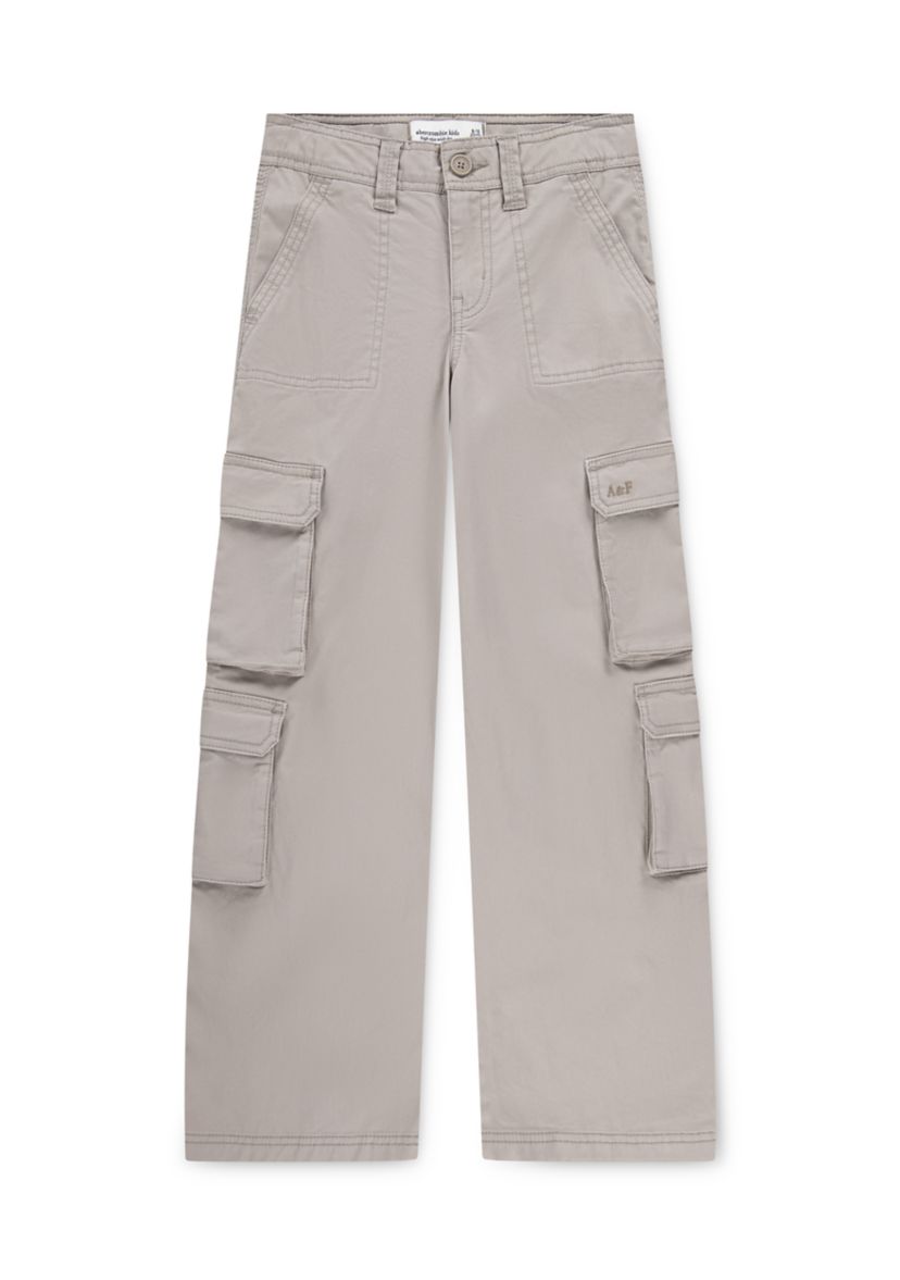 high rise cargo wide leg pants