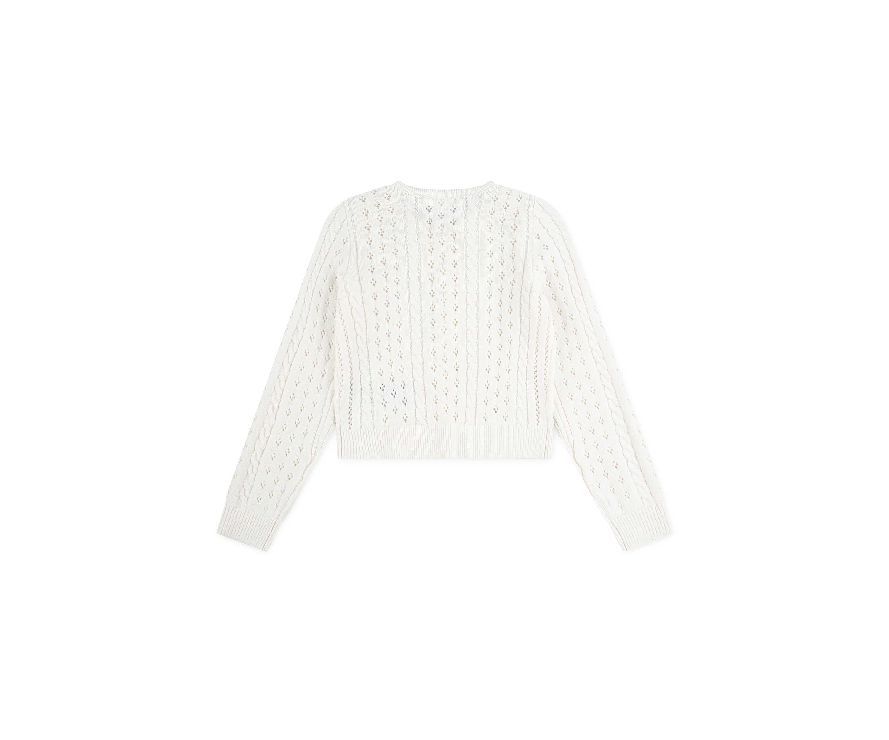 cable knit cardigan