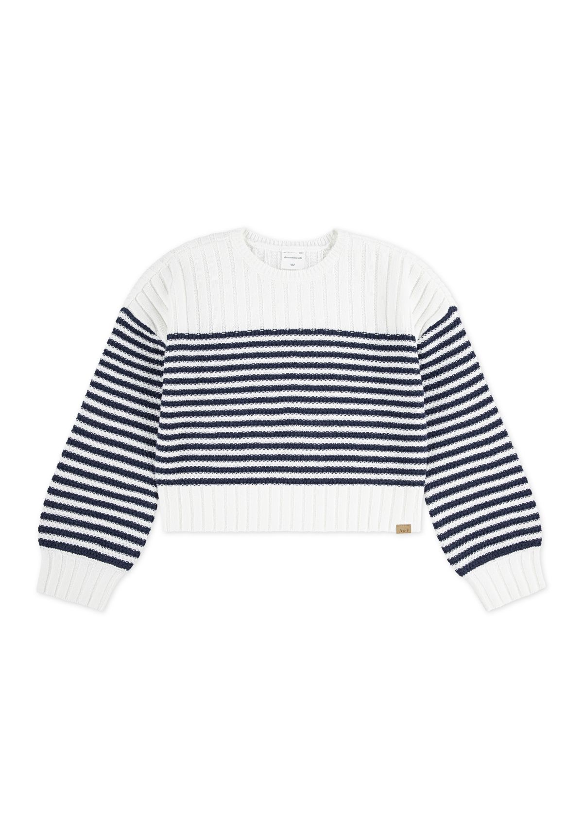 slash neck striped sweater