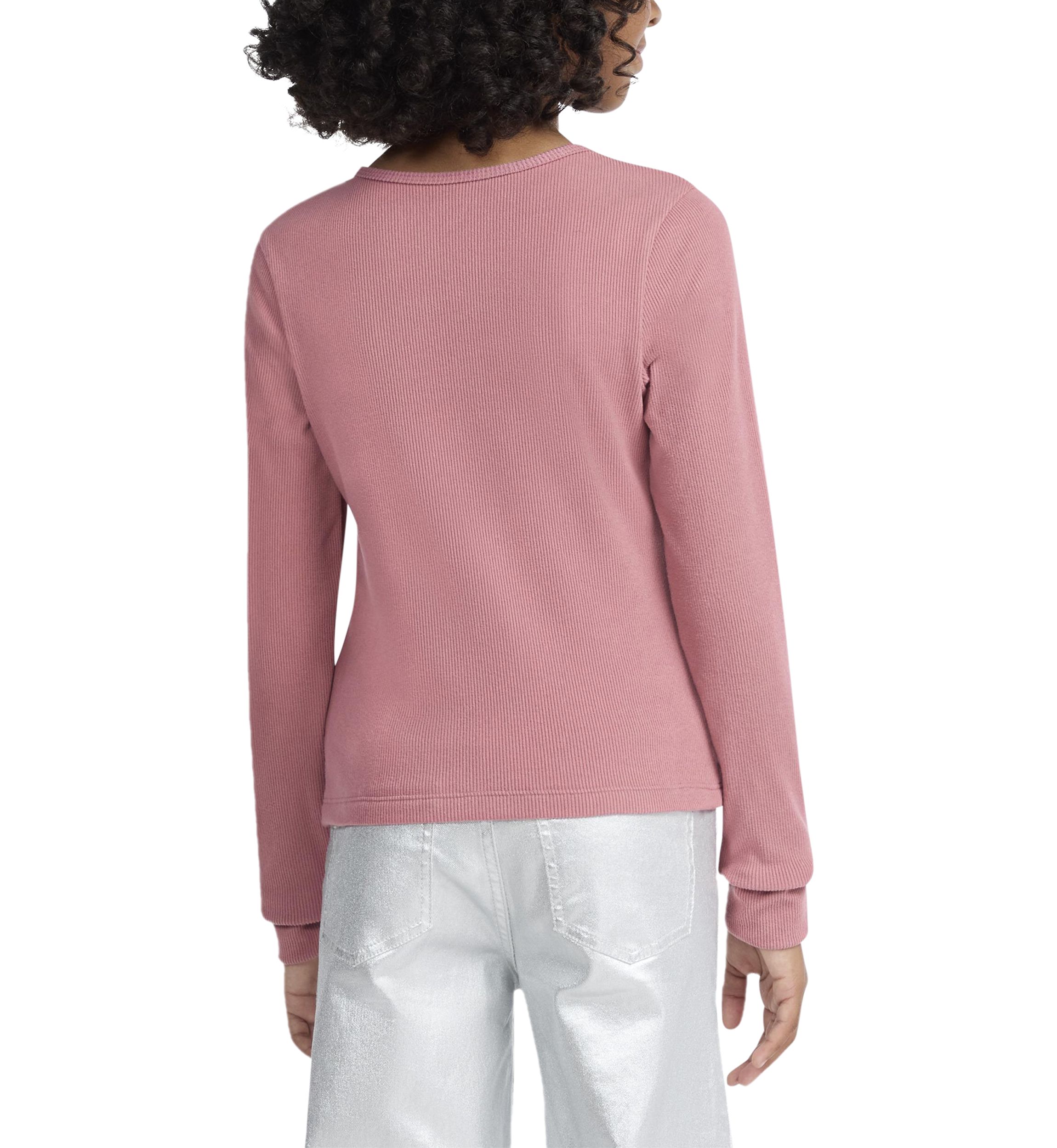 cozy twist front ribbed top
