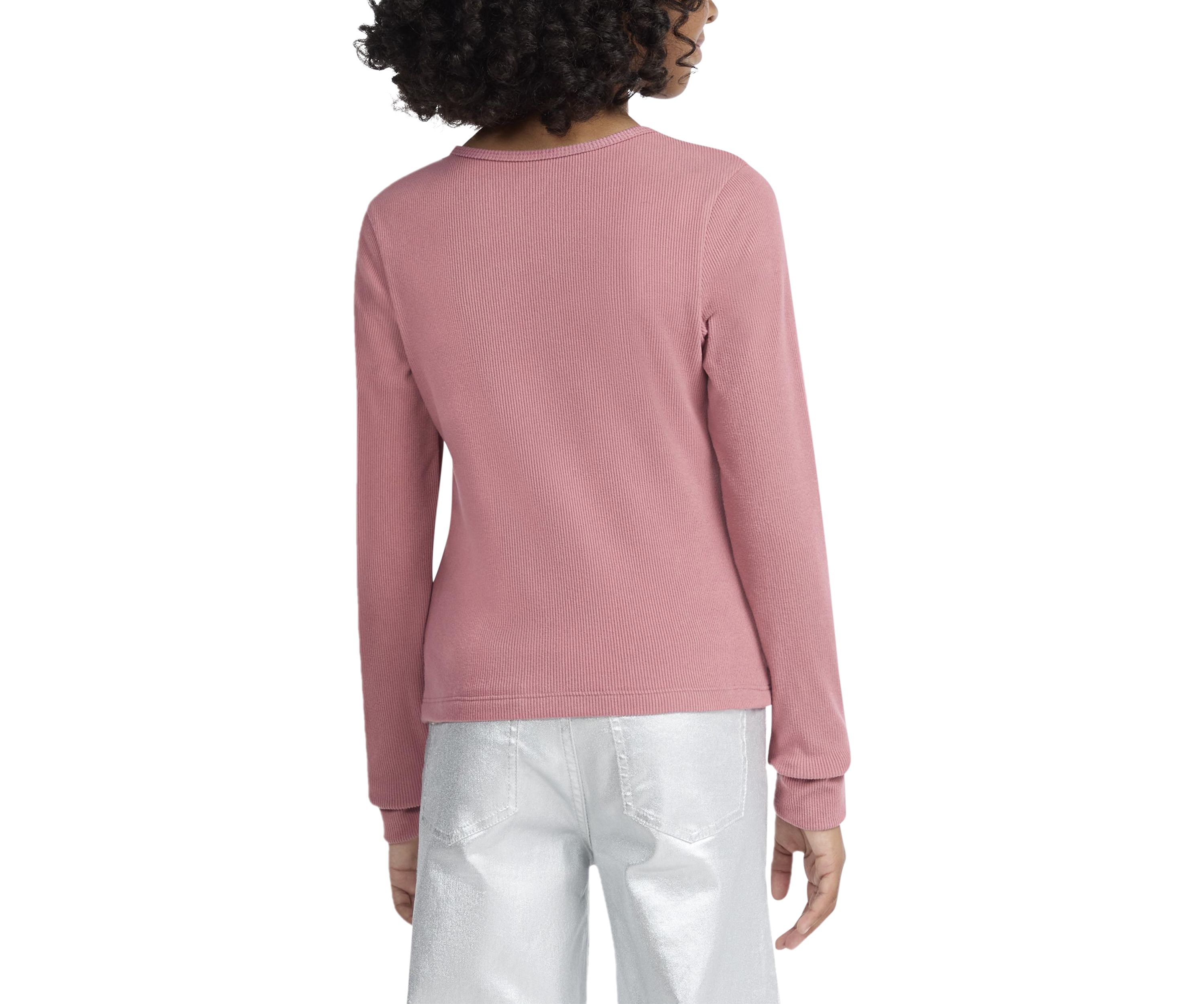cozy twist front ribbed top