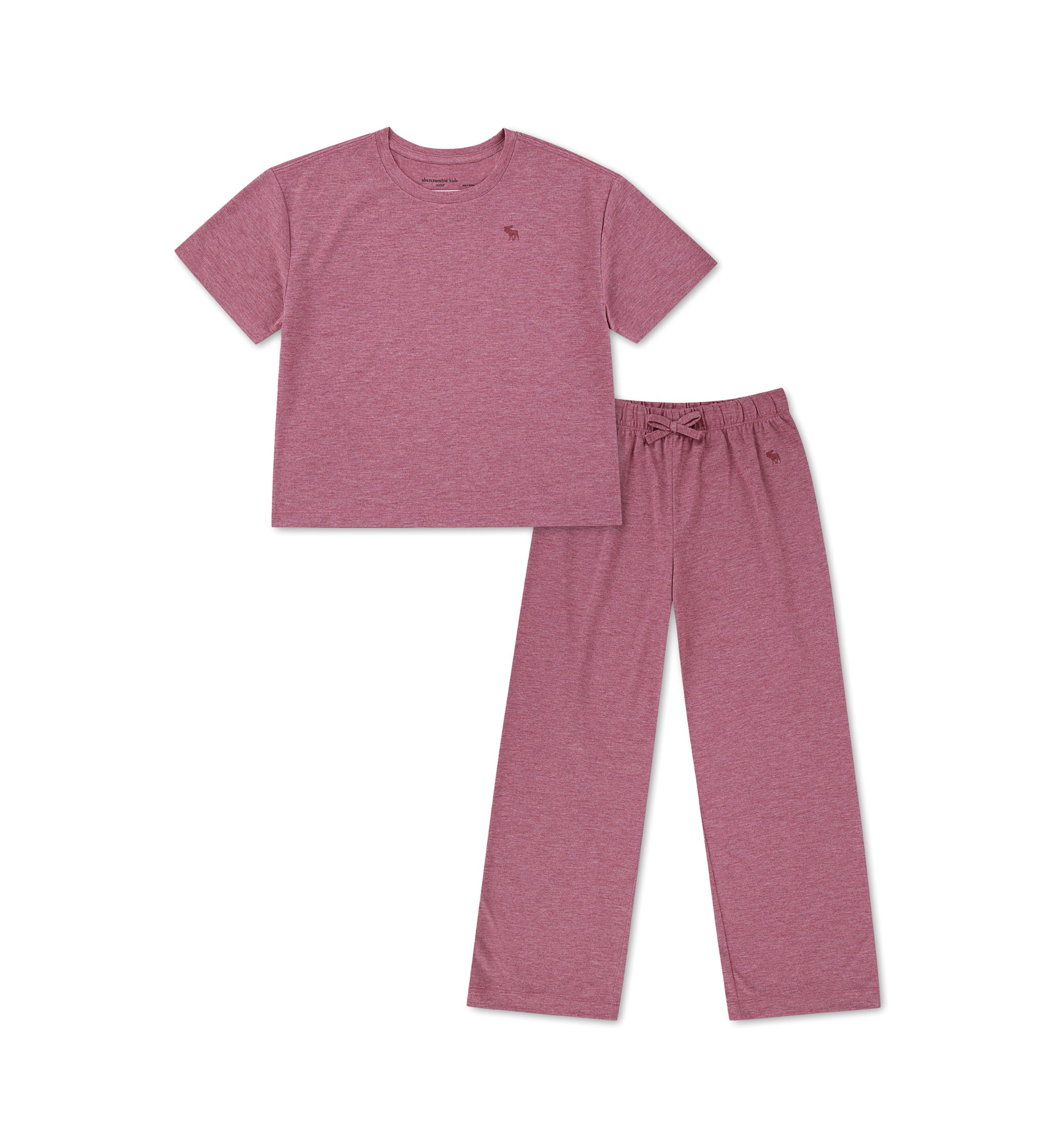 boxy tee pants sleep set 
