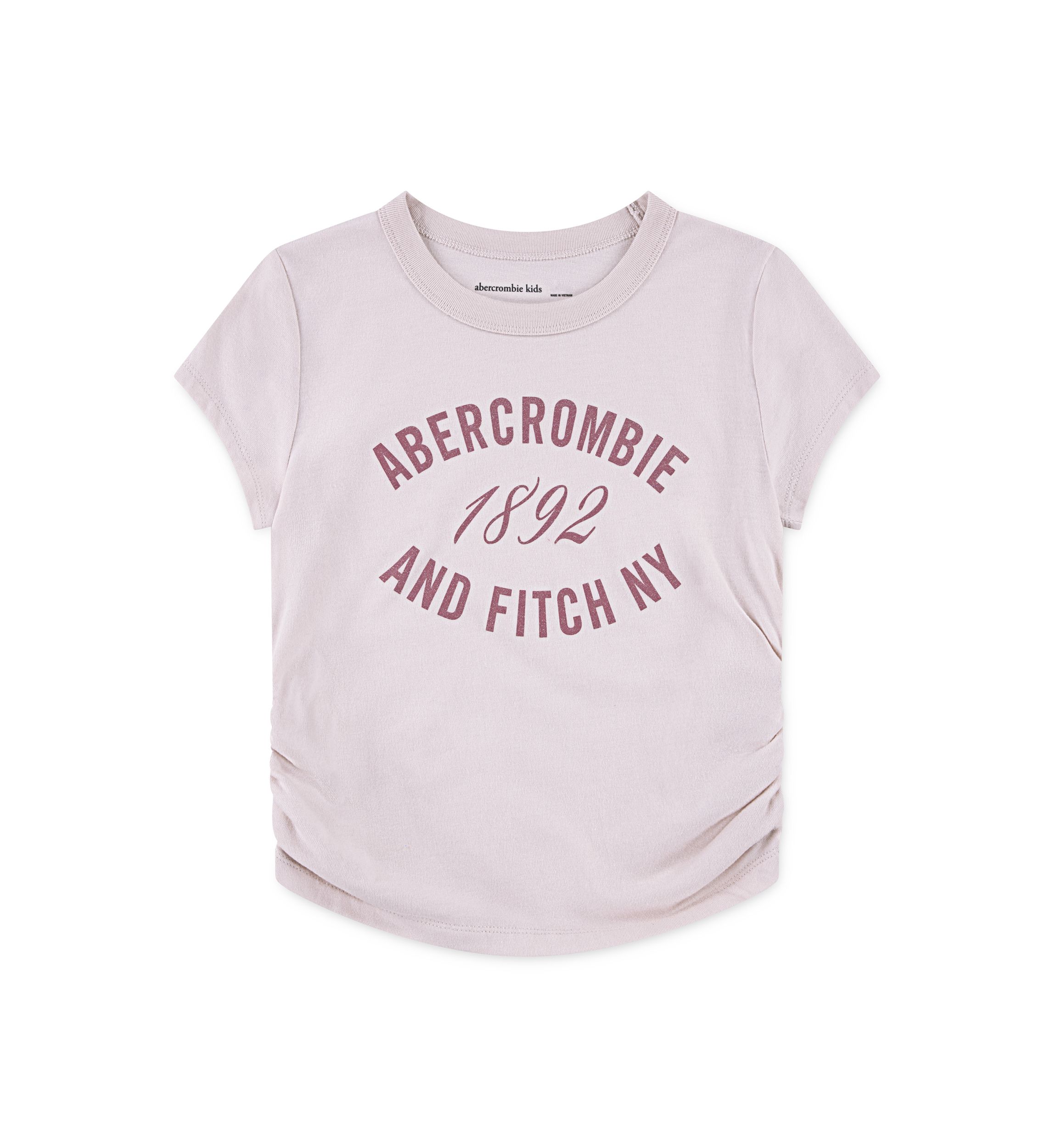 cotton ruched 1892 graphic t-shirt