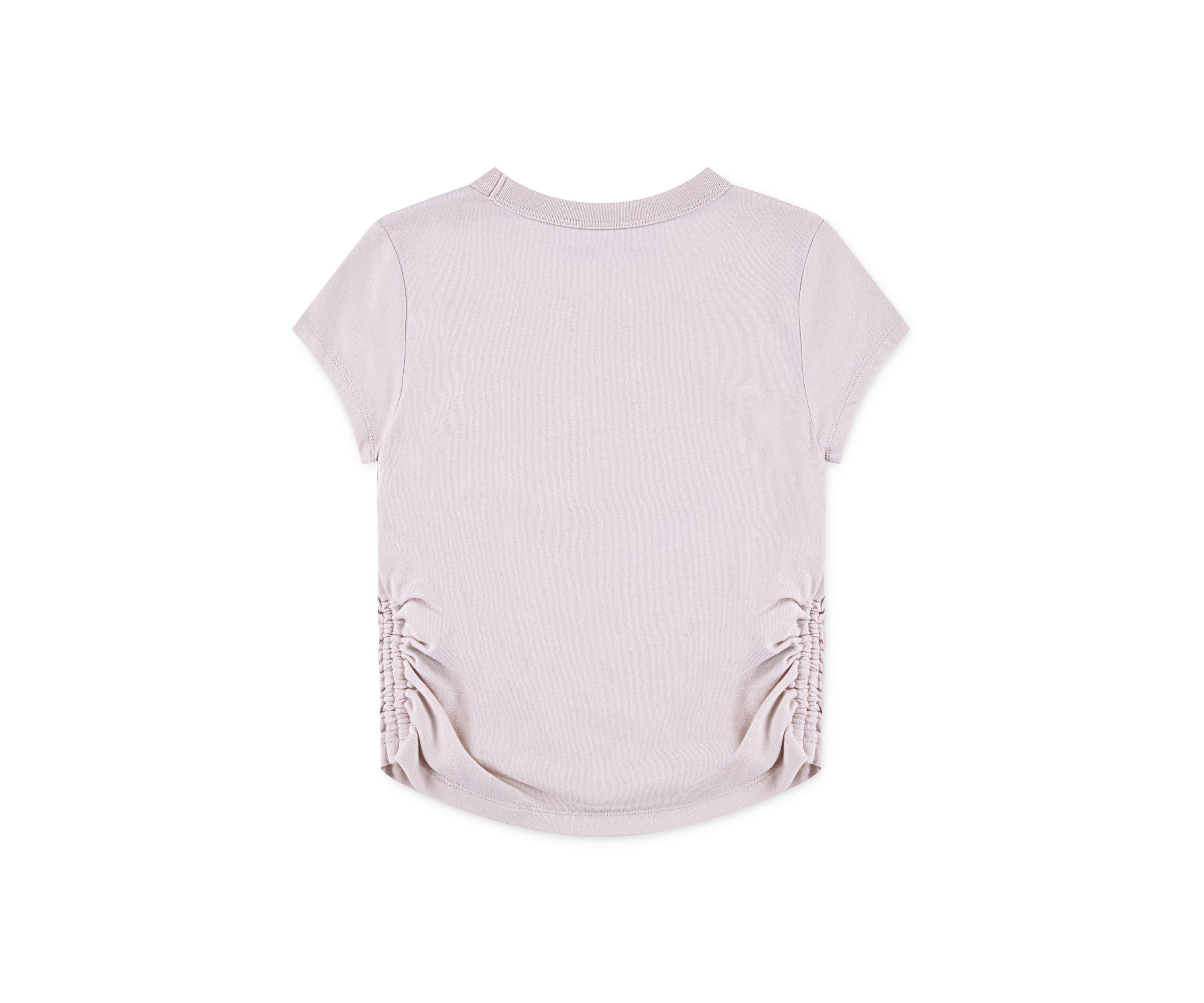cotton ruched 1892 graphic t-shirt