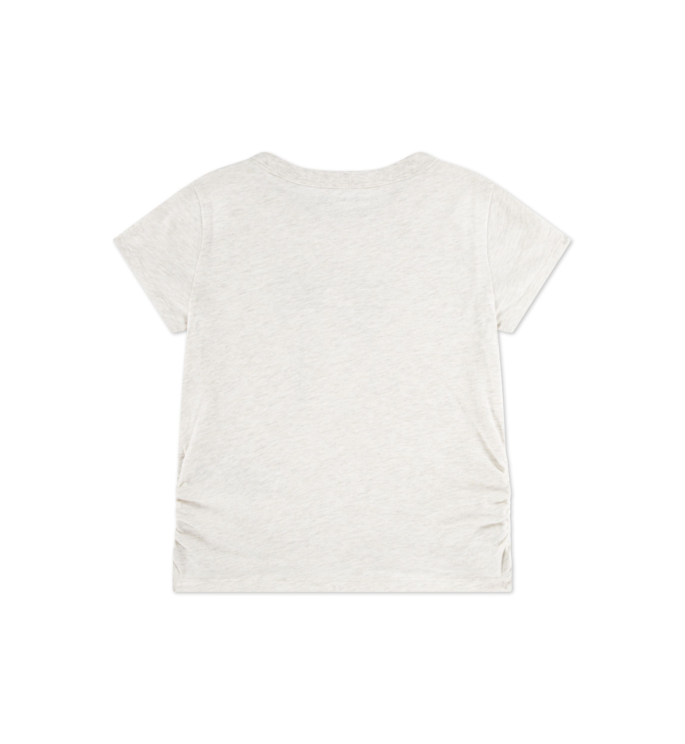 pearl bow ruched tee