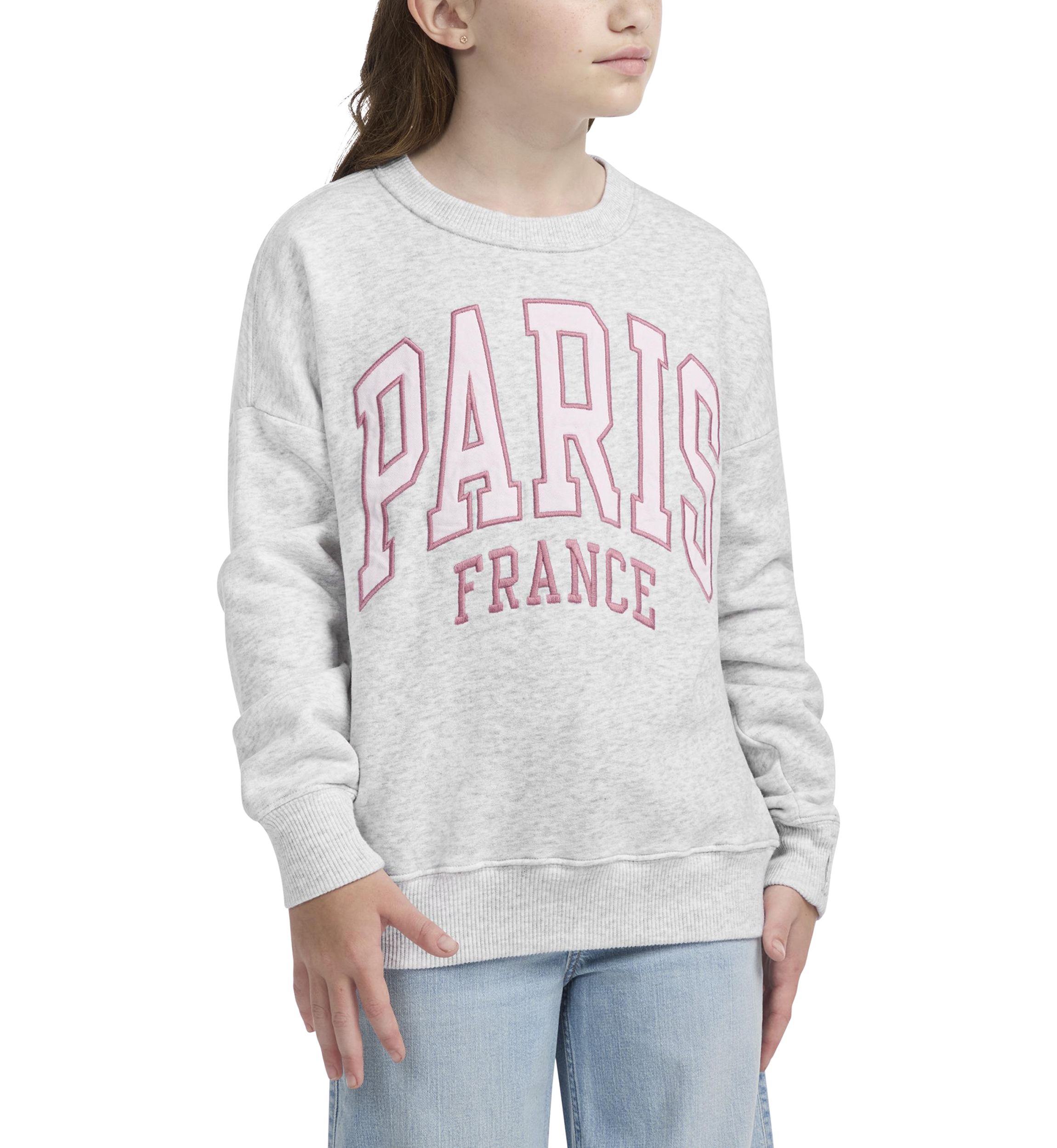 paris fleece crew pullover