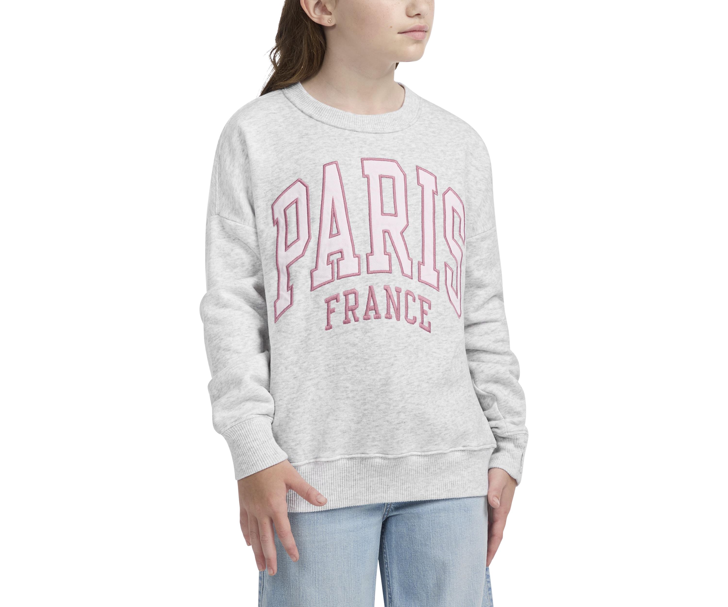 paris fleece crew pullover