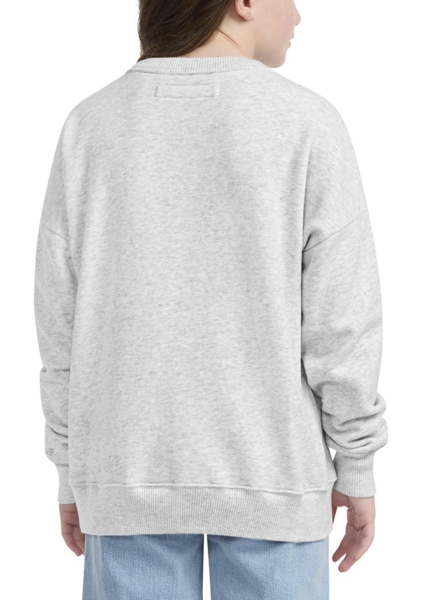 paris fleece crew pullover