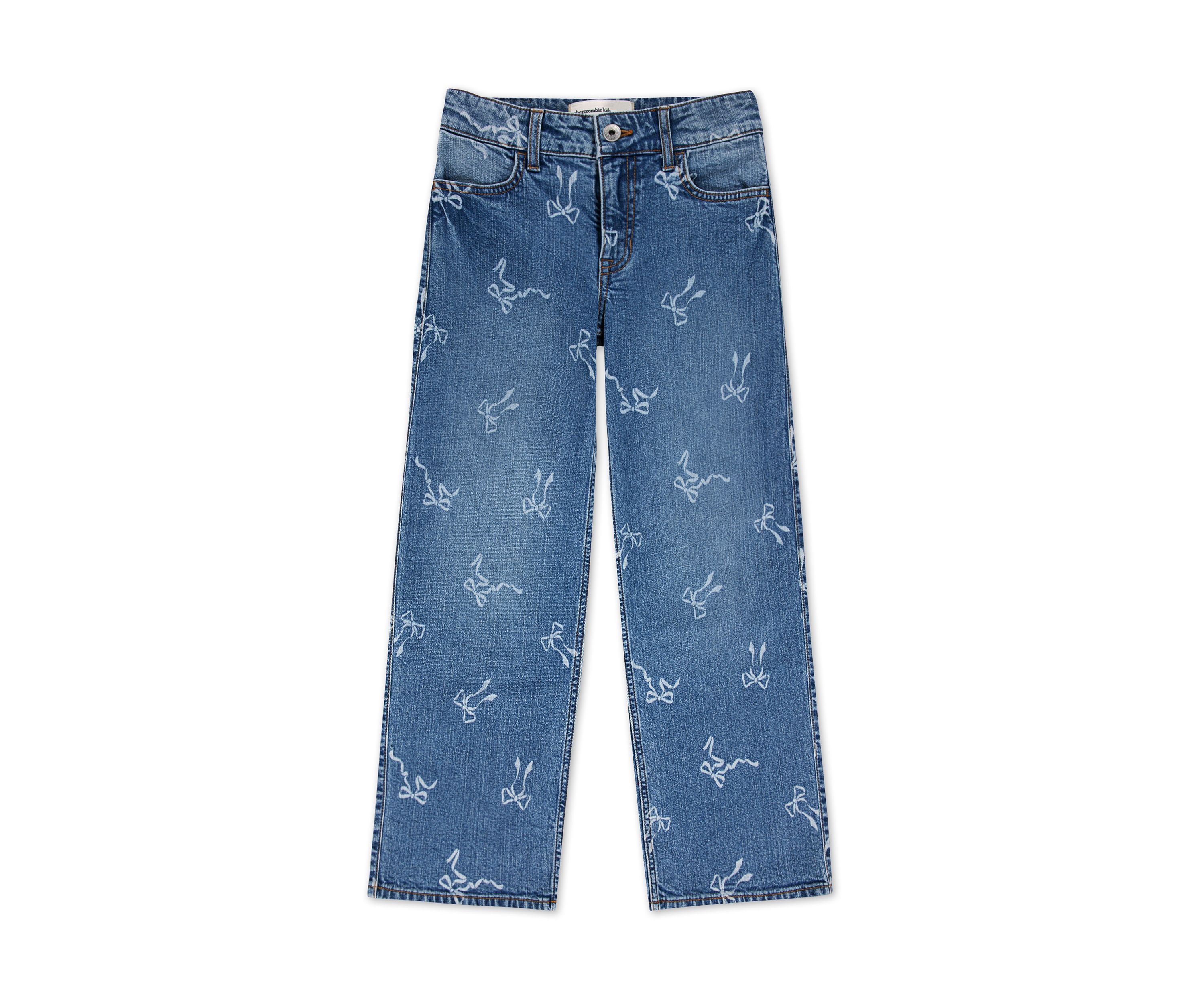 high rise discharge wide leg jeans