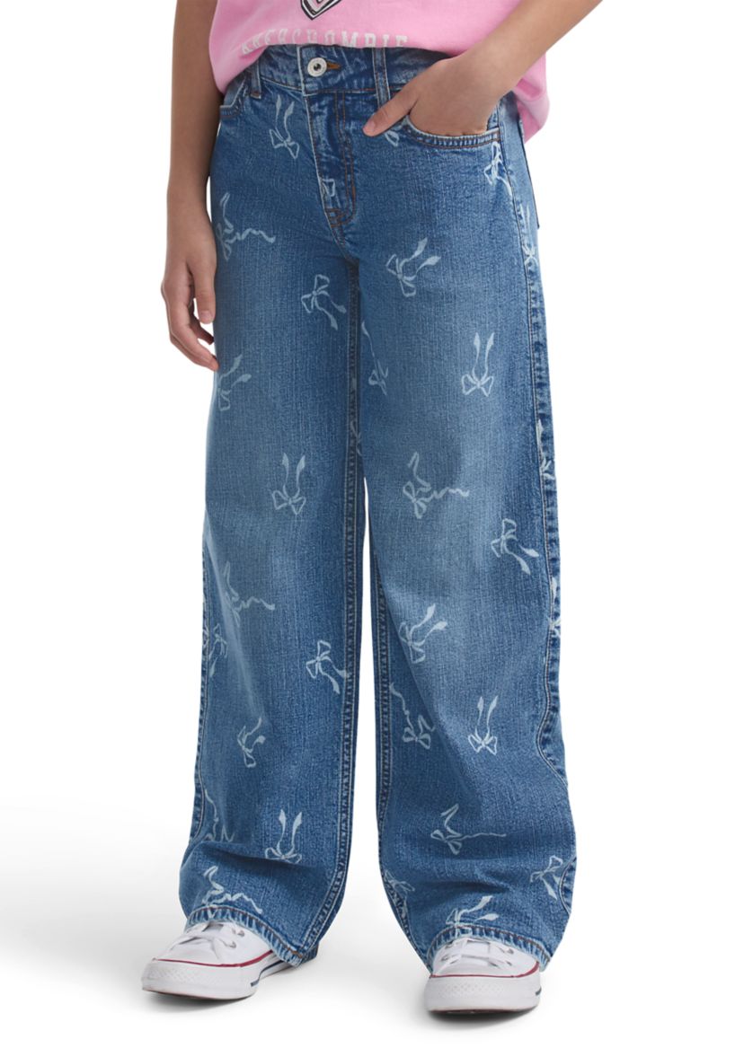 high rise discharge wide leg jeans