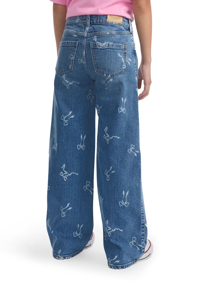 high rise discharge wide leg jeans
