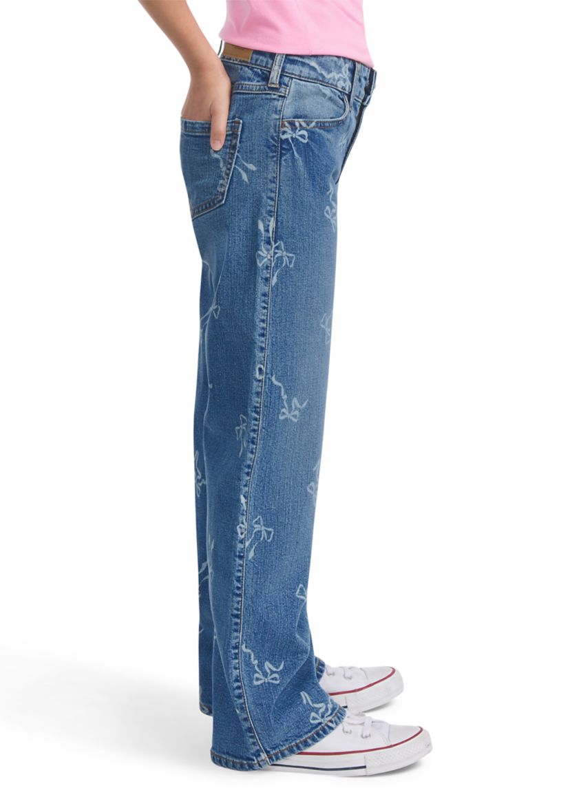 high rise discharge wide leg jeans