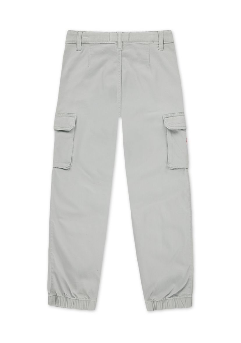 embroidered cargo joggers