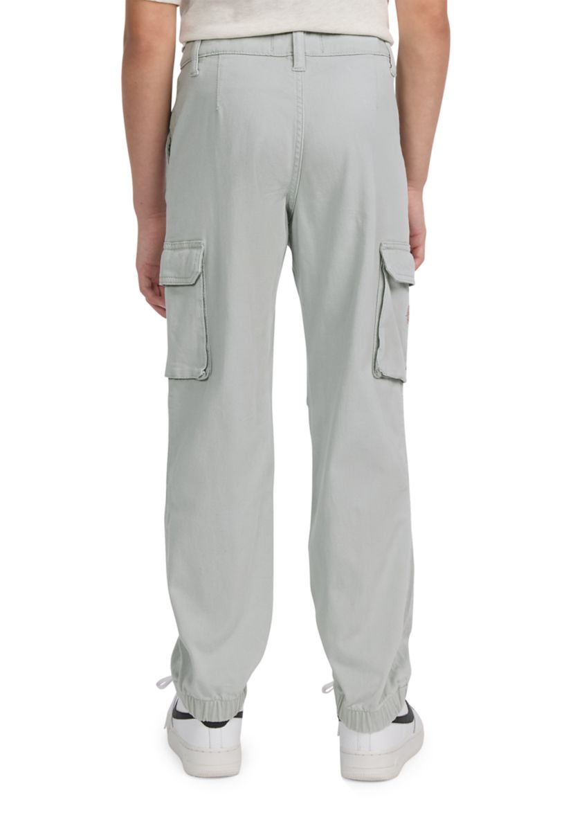 embroidered cargo joggers