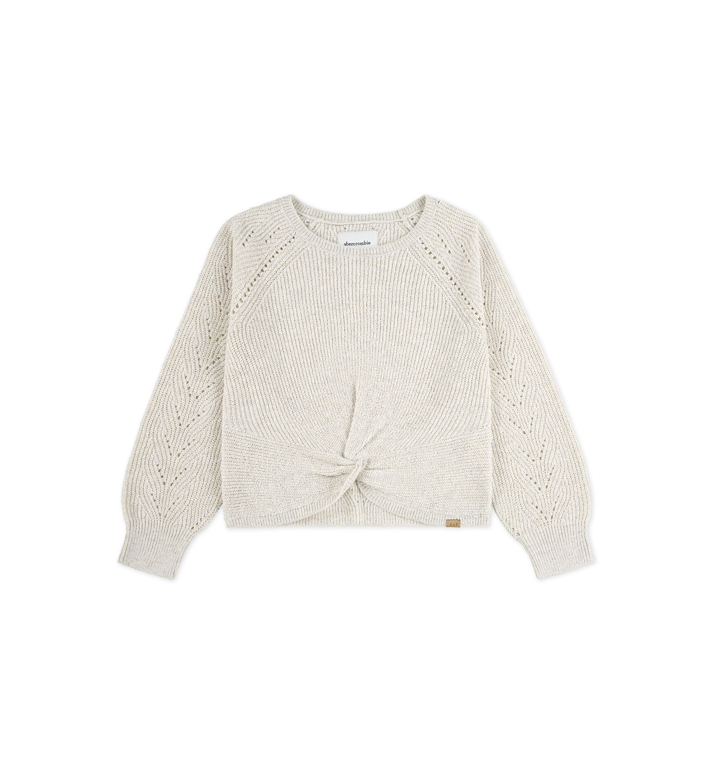 twist front crew sweater 